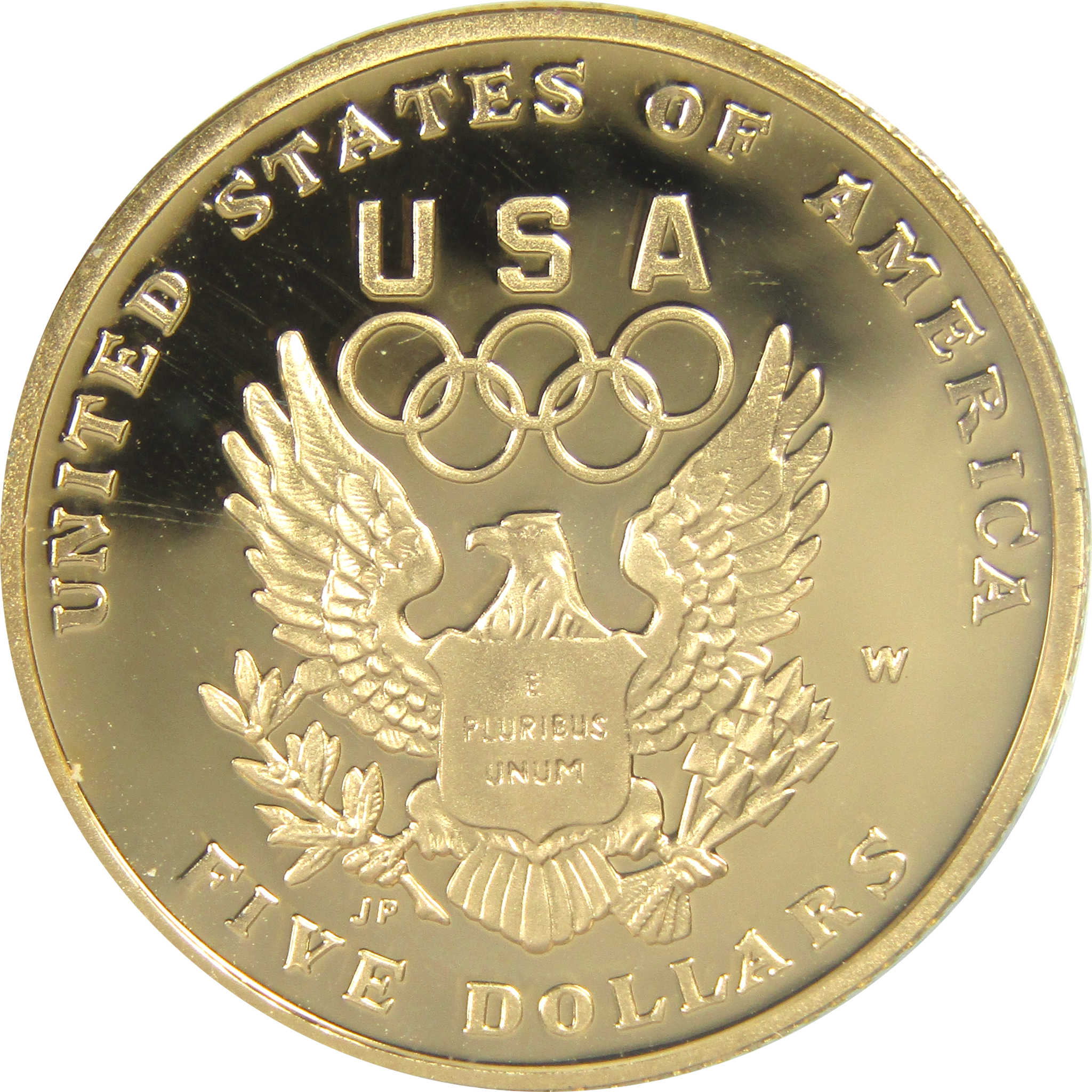 XXV Olympiad Commemorative 1992 W Choice Proof Gold $5 Coin