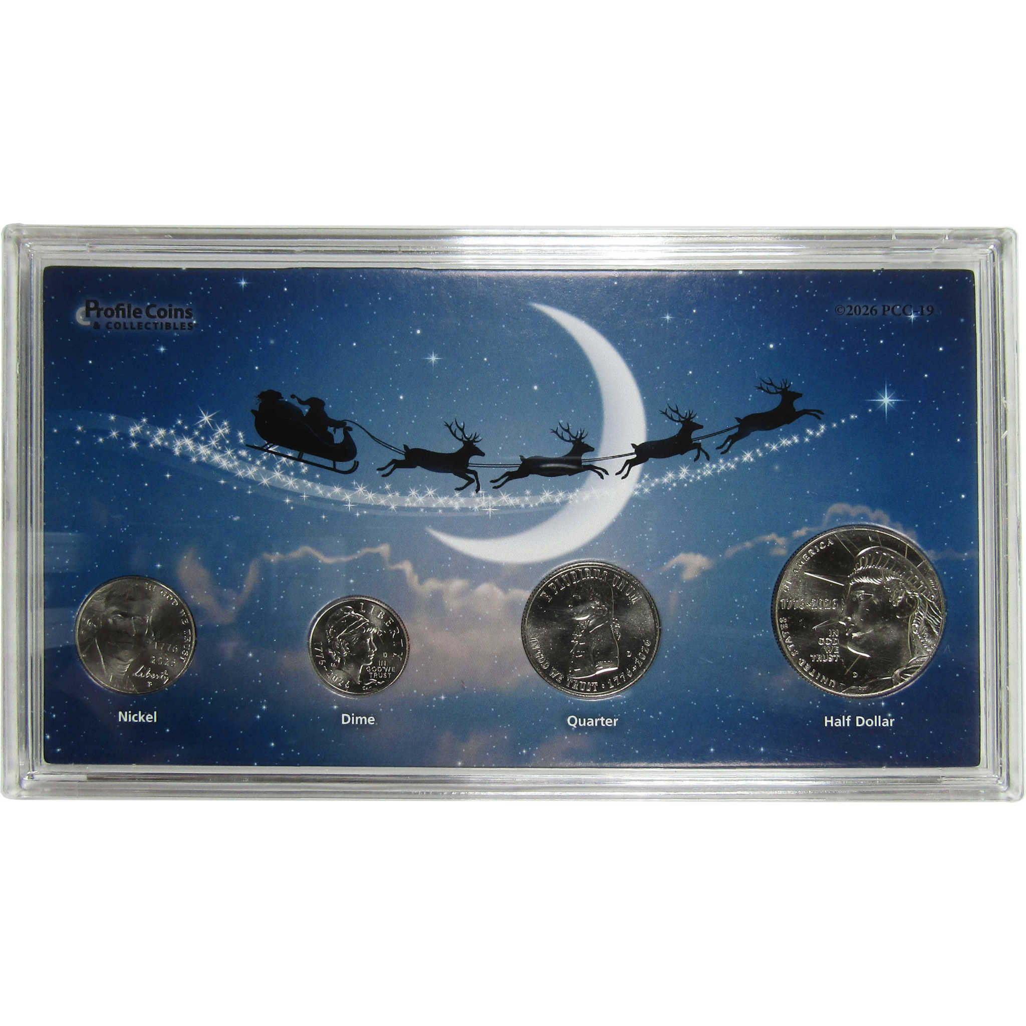 2026 Christmas Night Semiquincentennial 4 Coin Set Uncirculated