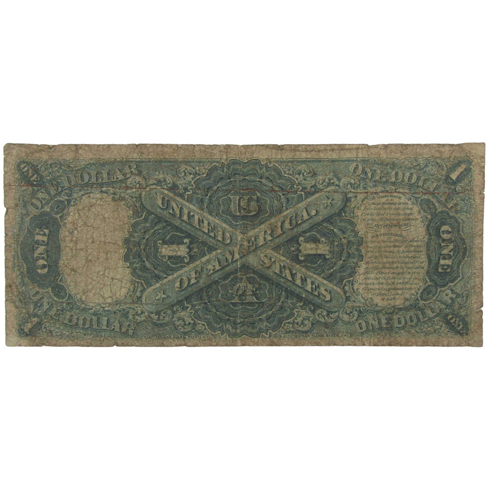 1880 $1 Large Size Legal Tender Note Fr 30 G Good Currency Collectible