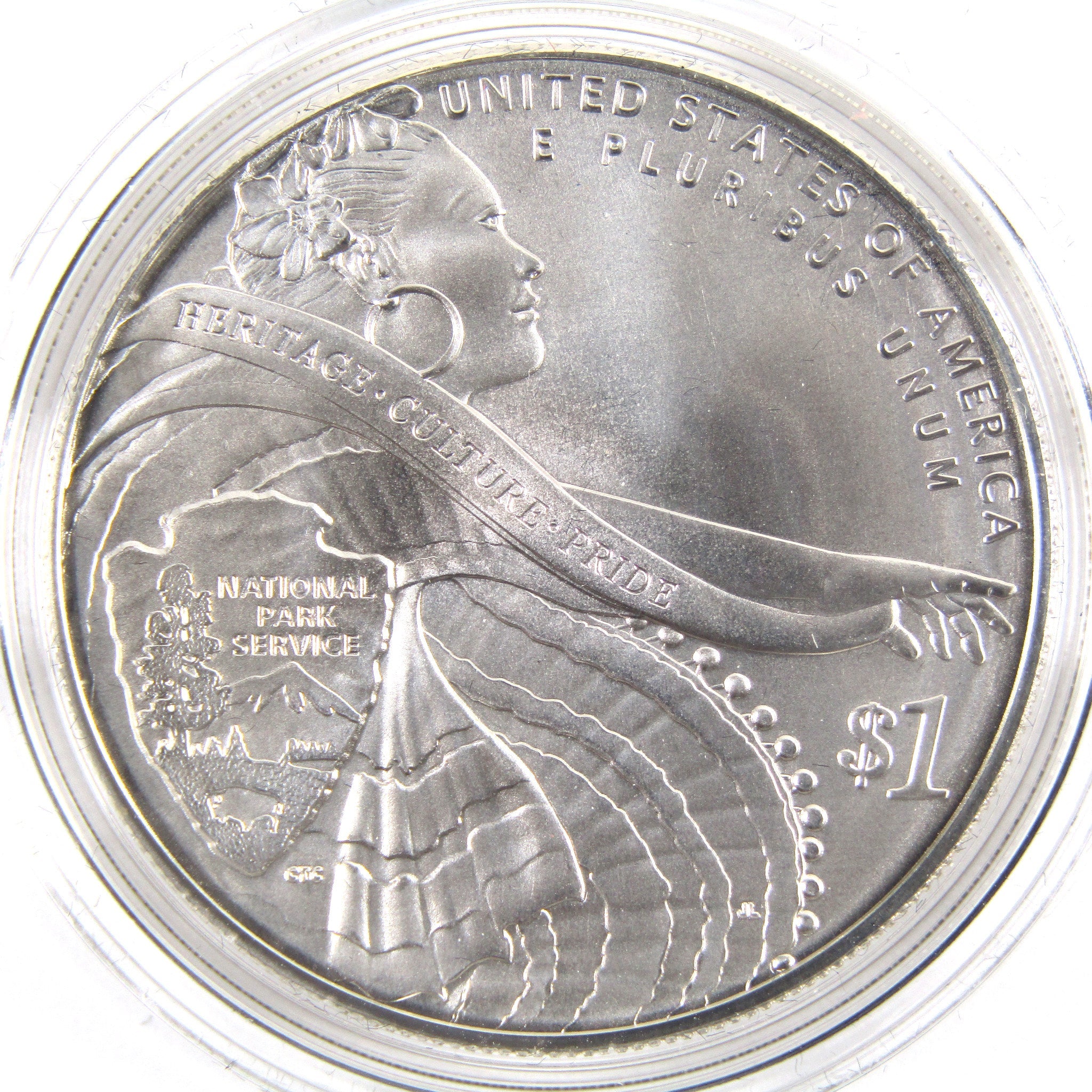 National Park Service 2016 P BU Uncirculated Silver $1 OGP SKU:CPC1806