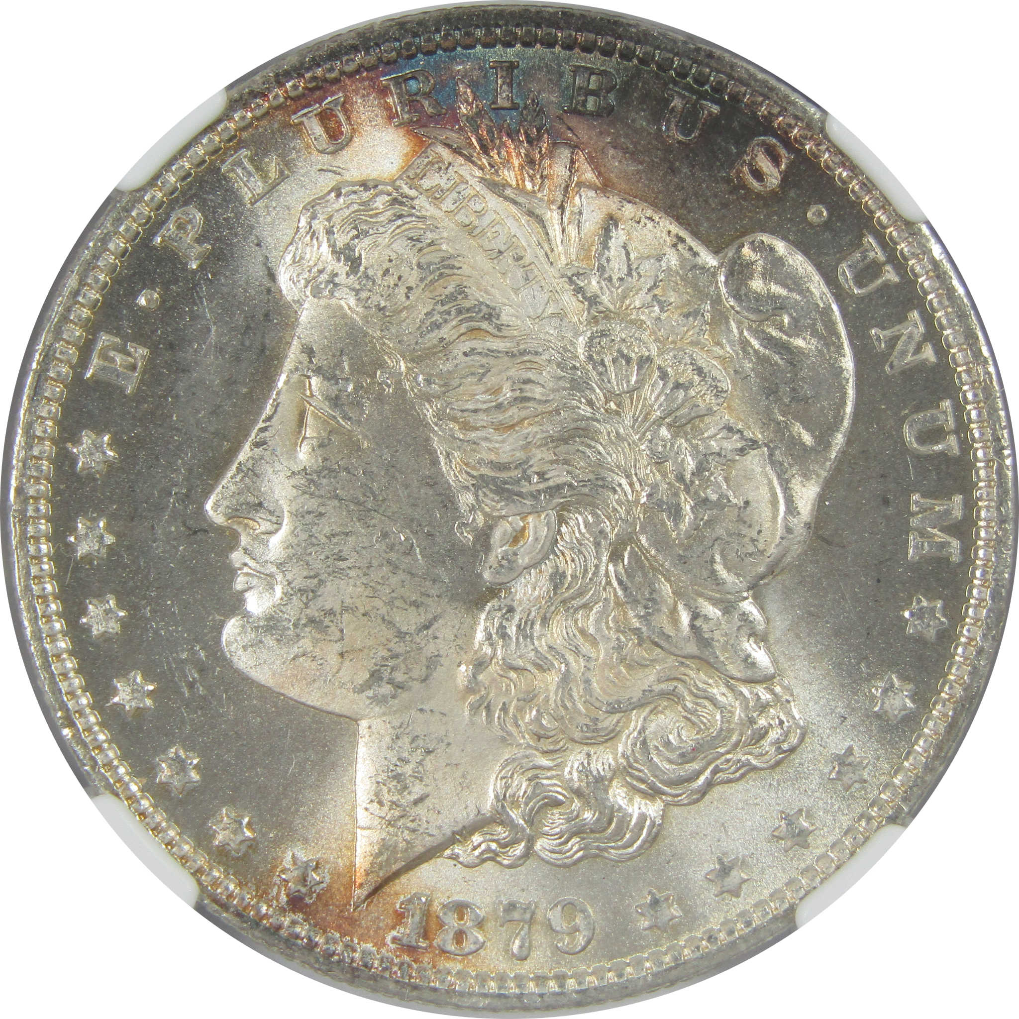 1879 O Morgan Dollar MS 63 NGC Silver $1 Uncirculated Toned SKU:I16470