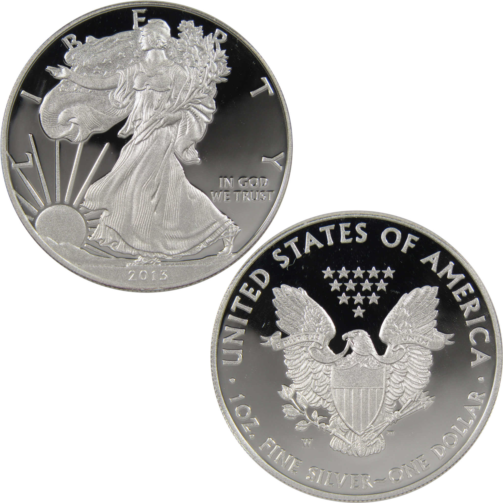 2013 W American Eagle Dollar 1 oz .999 Silver $1 Proof SKU:CPC4359