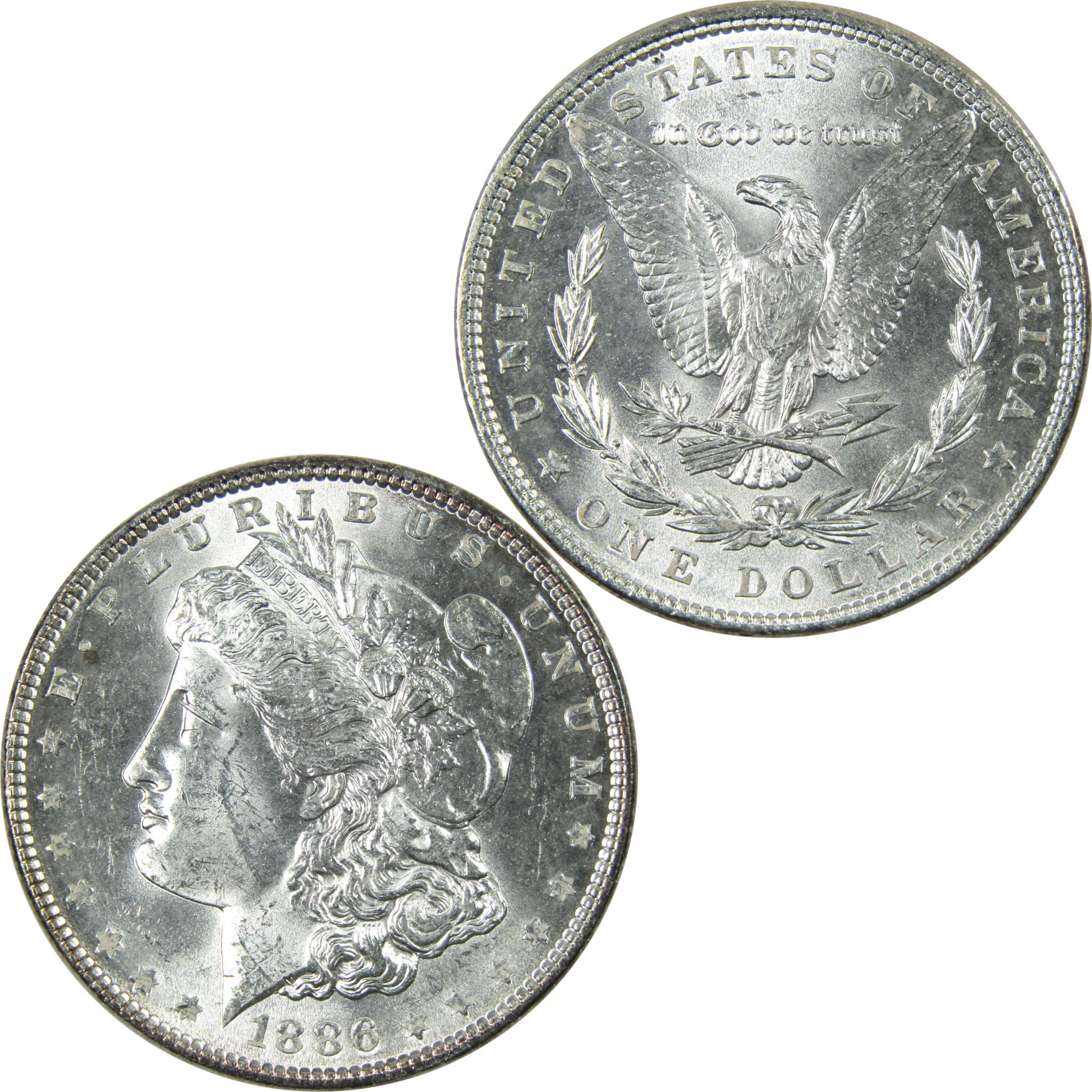 1886 Morgan Dollar Uncirculated Silver $1 Coin SKU:I14935 - Morgan coin - Morgan silver dollar - Morgan silver dollar for sale - Profile Coins &amp; Collectibles