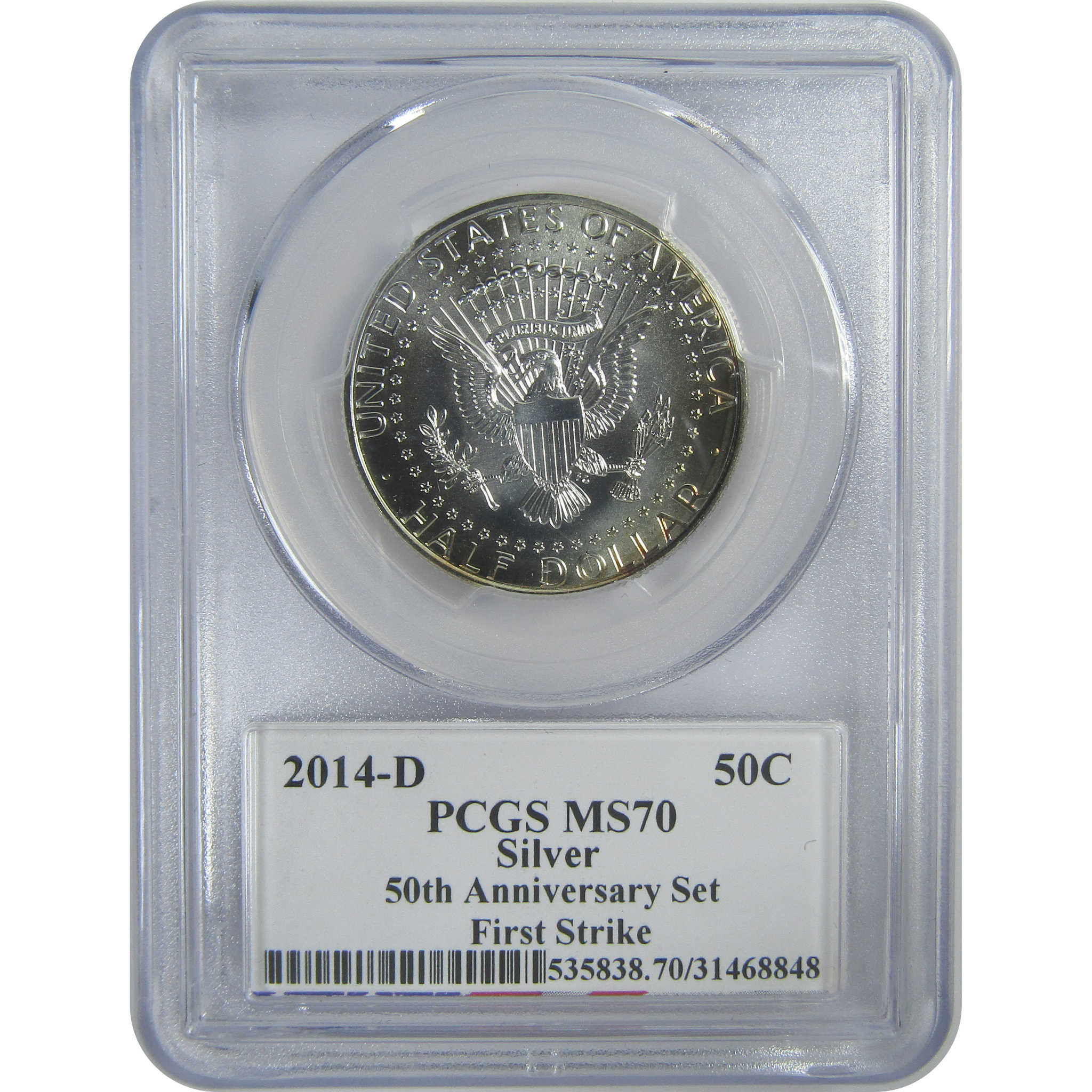 2014 D Kennedy Half Dollar MS 70 PCGS Silver First Strike SKU:CPC9344