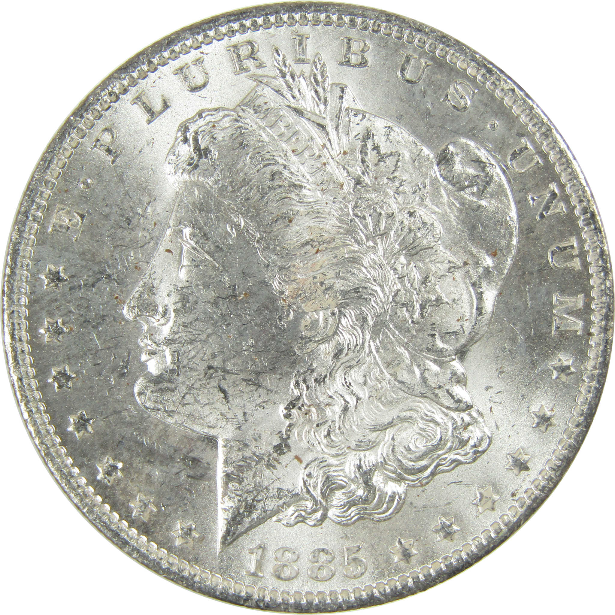 1885 O Morgan Silver Dollar Uncirculated Mint State $1 Coin SKU:I27475