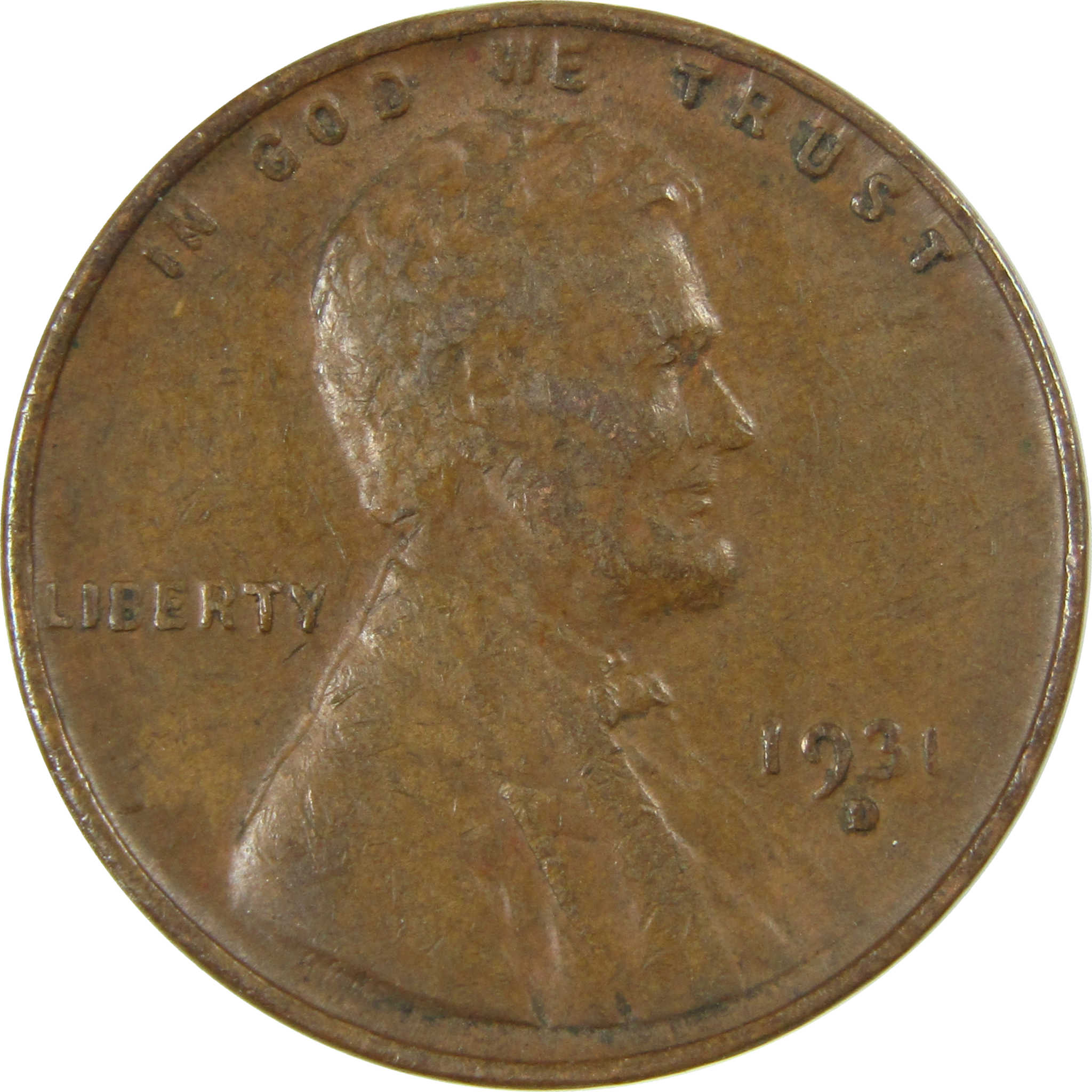 1931 D Lincoln Wheat Cent VF Very Fine Penny 1c Coin SKU:I26803