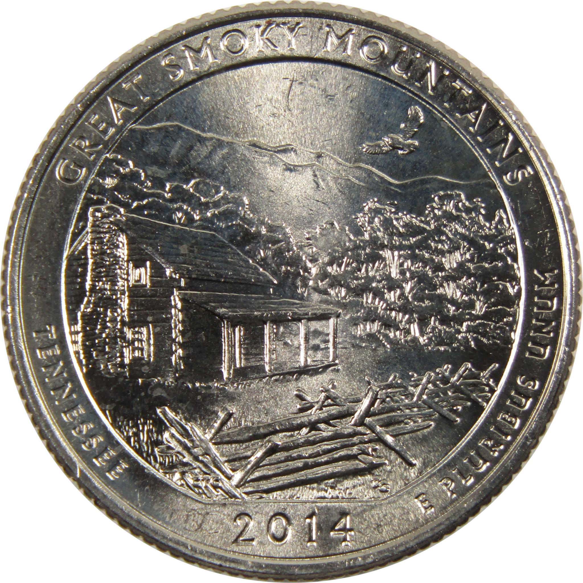 2014 D Great Smoky Mountains National Park Quarter Uncirculated Clad