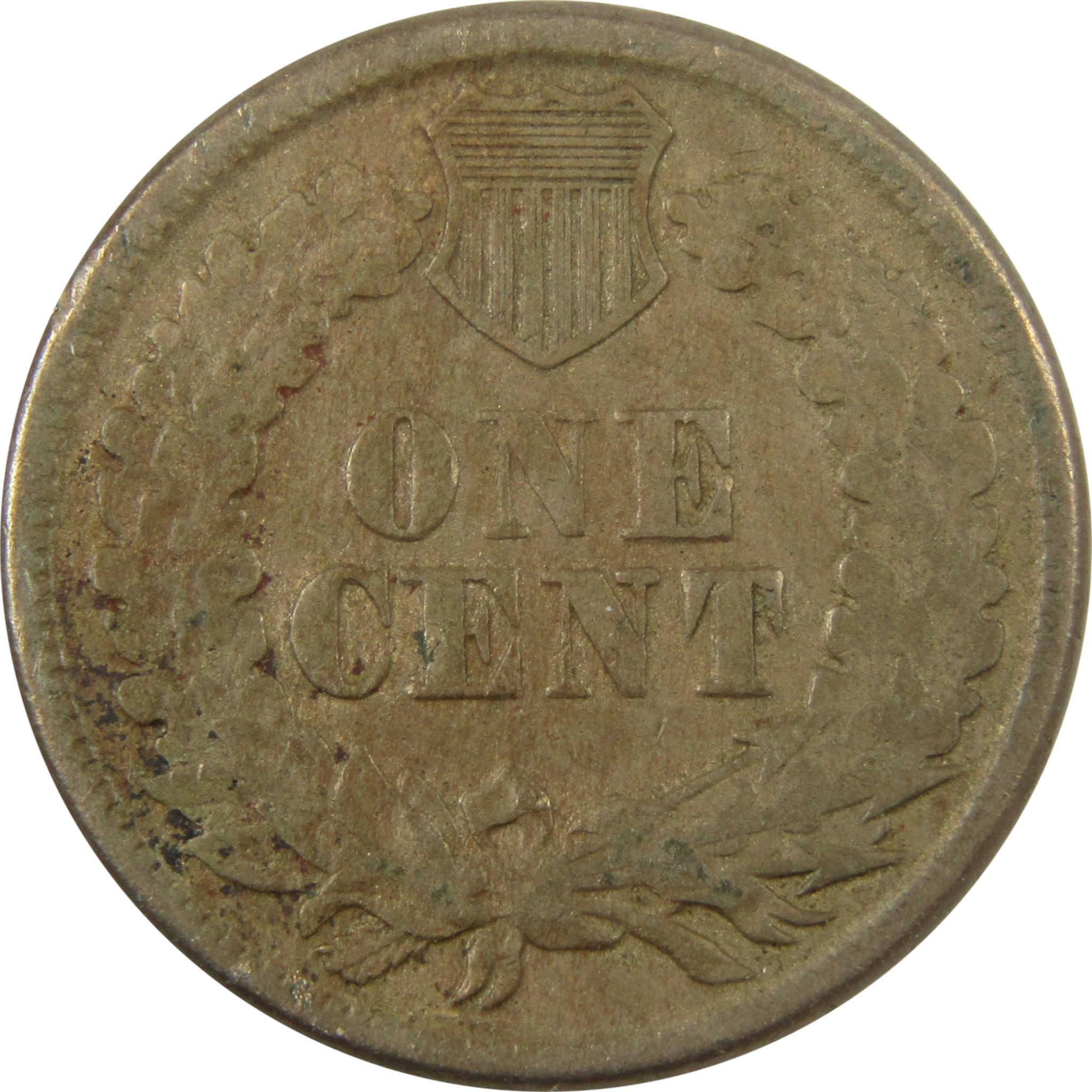 1860 Indian Head Cent VF Very Fine Details Penny 1c Coin SKU:CP1264