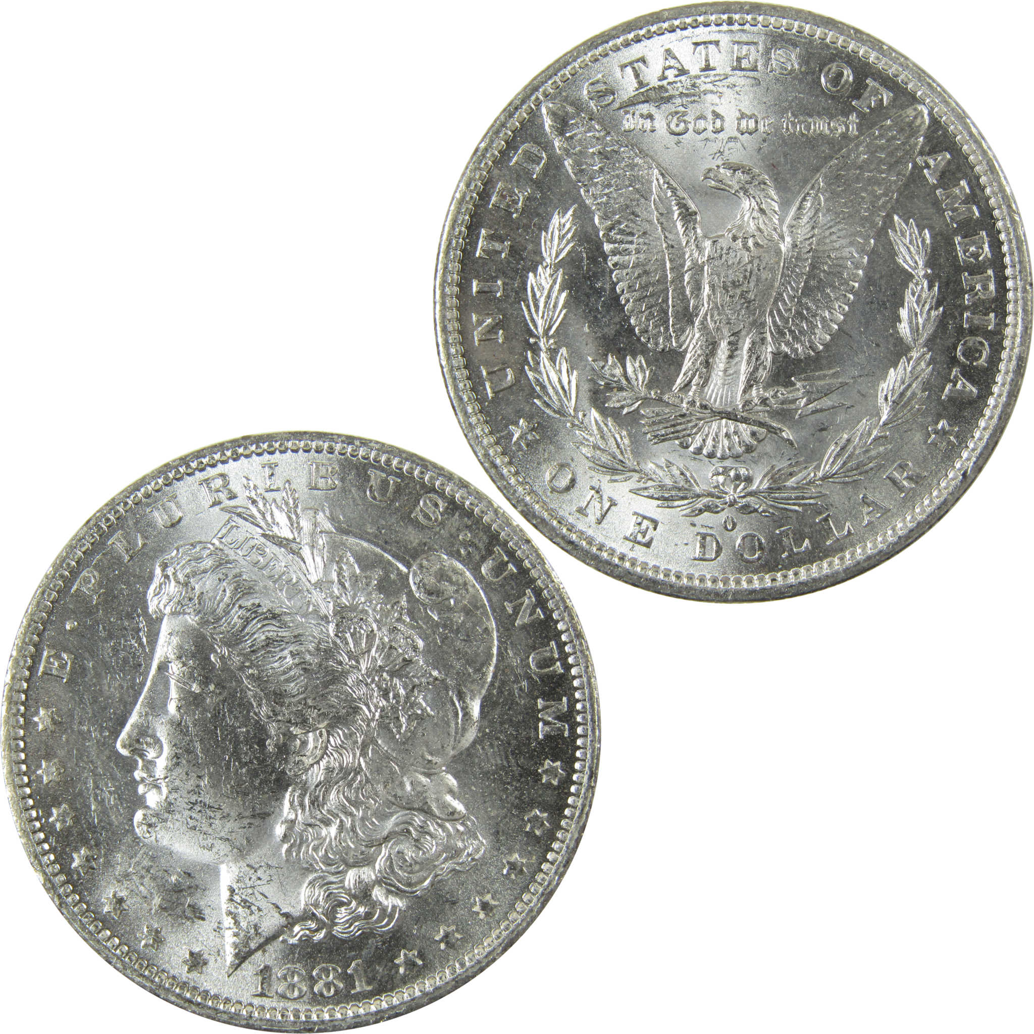 1881 O Morgan Silver Dollar Uncirculated Mint State $1 Coin SKU:I27761
