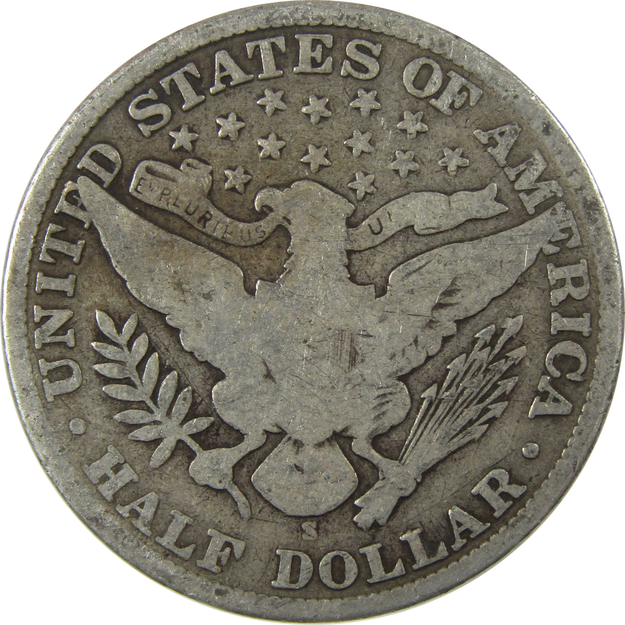 1909 S Barber Silver Half Dollar G Good Details 50c Coin SKU:I25817