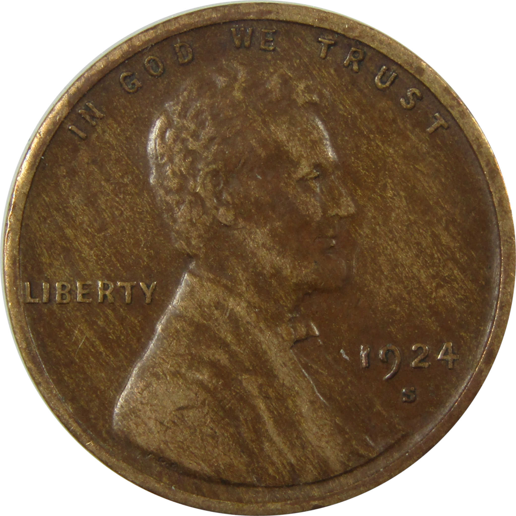 1924 S Lincoln Wheat Cent VF Very Fine Penny 1c Coin SKU:I25735