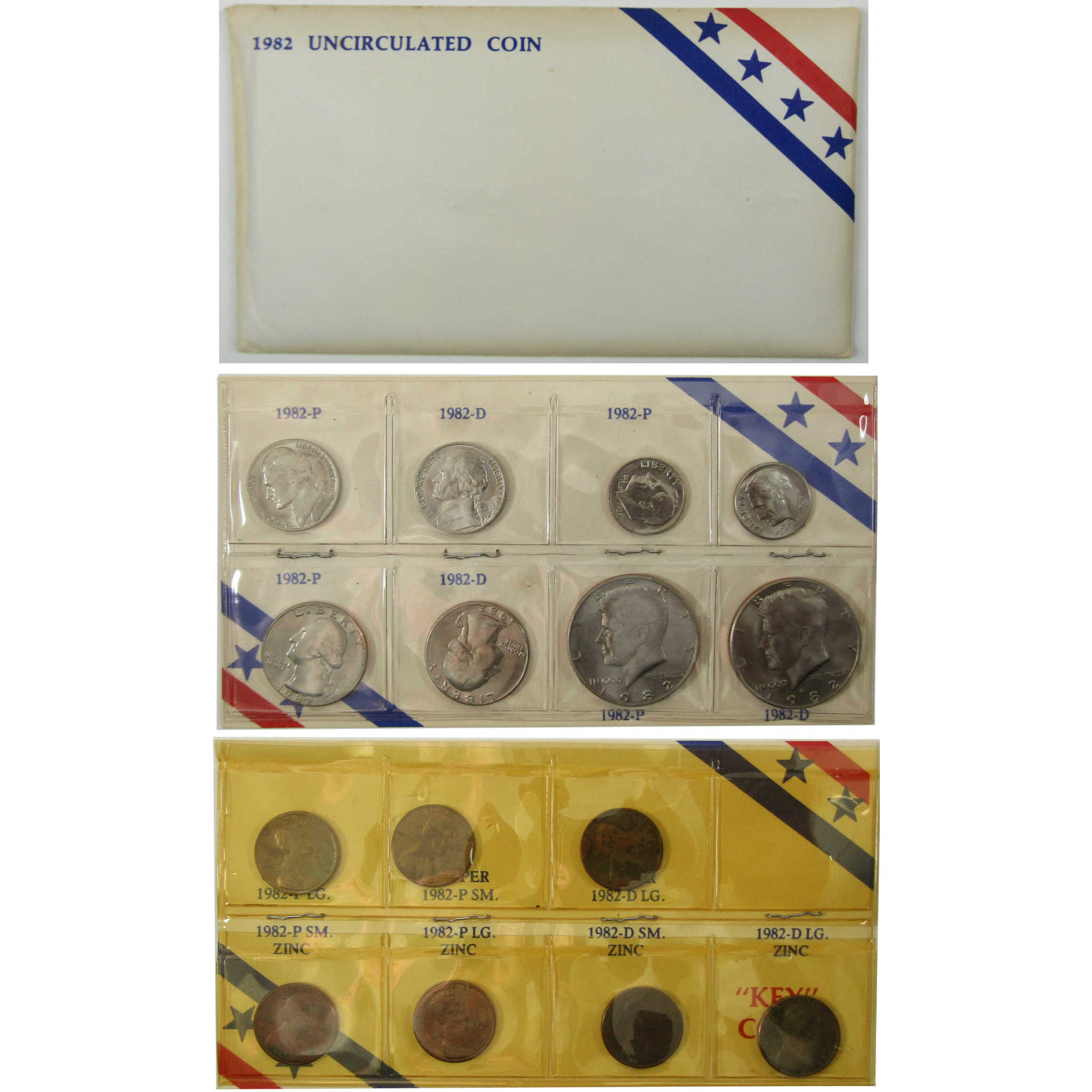 1982 P&D Unofficial 15-Coin Uncirculated Mint Set SKU:I28193