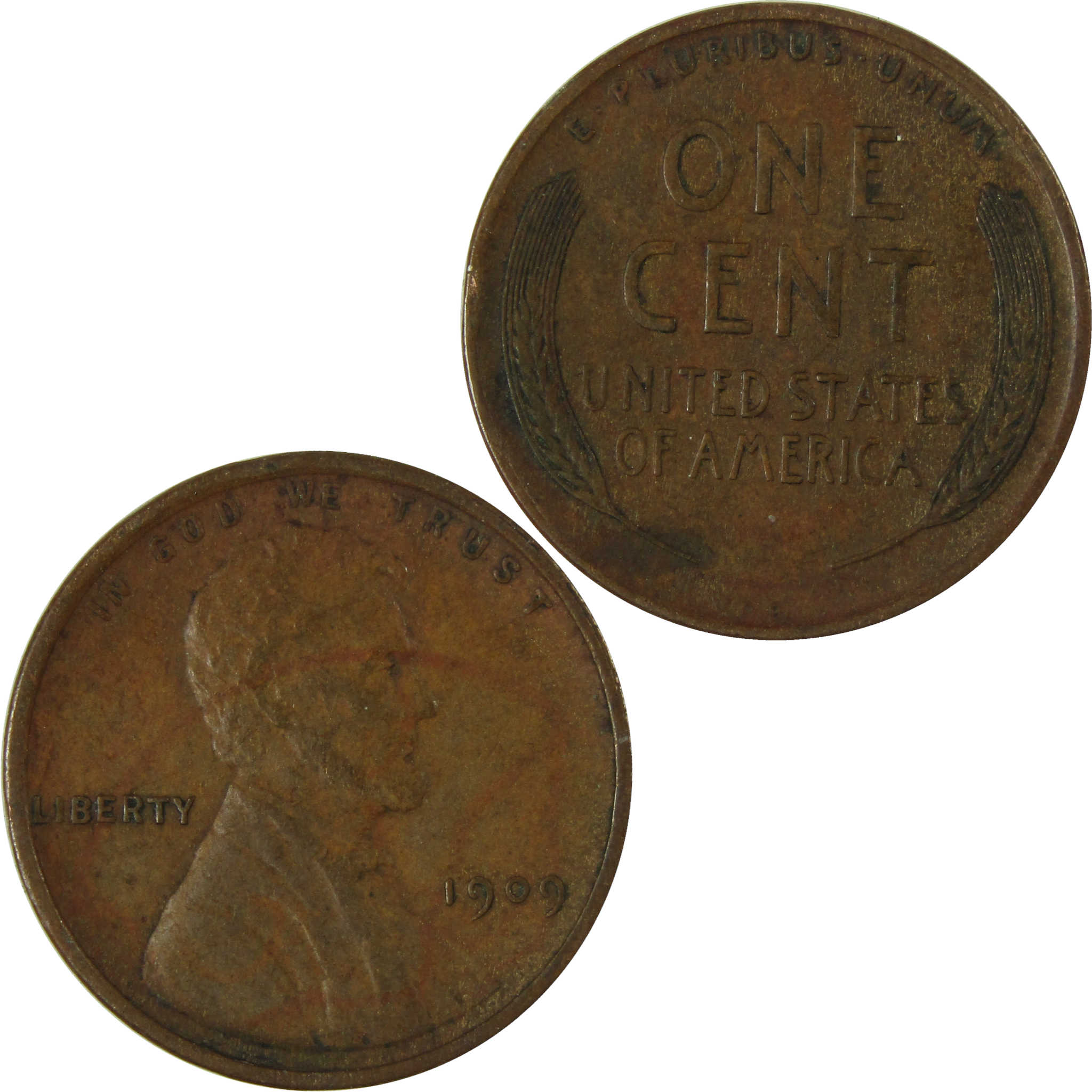 1909 VDB Lincoln Wheat Cent VF Very Fine Penny 1c Coin SKU:I26753