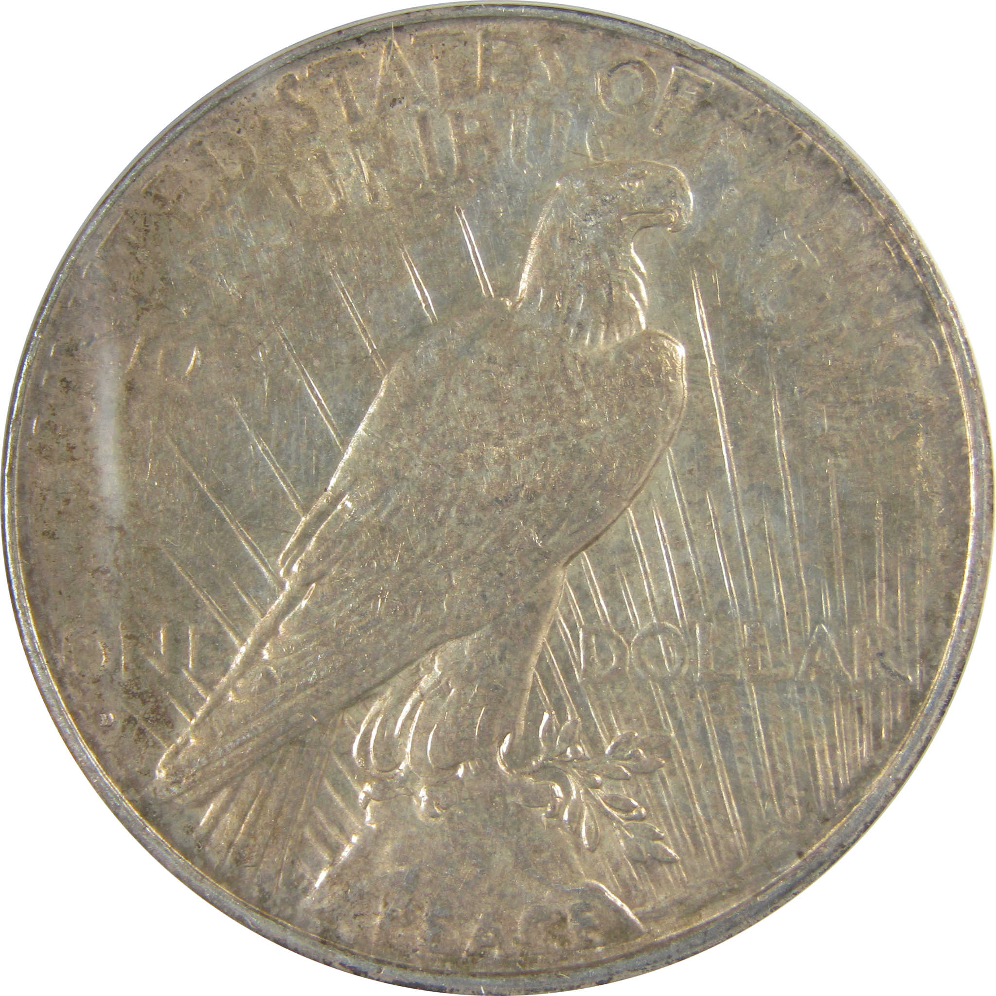 1934 D Peace Dollar AU 55 Details ANACS Silver $1 Coin SKU:I21602