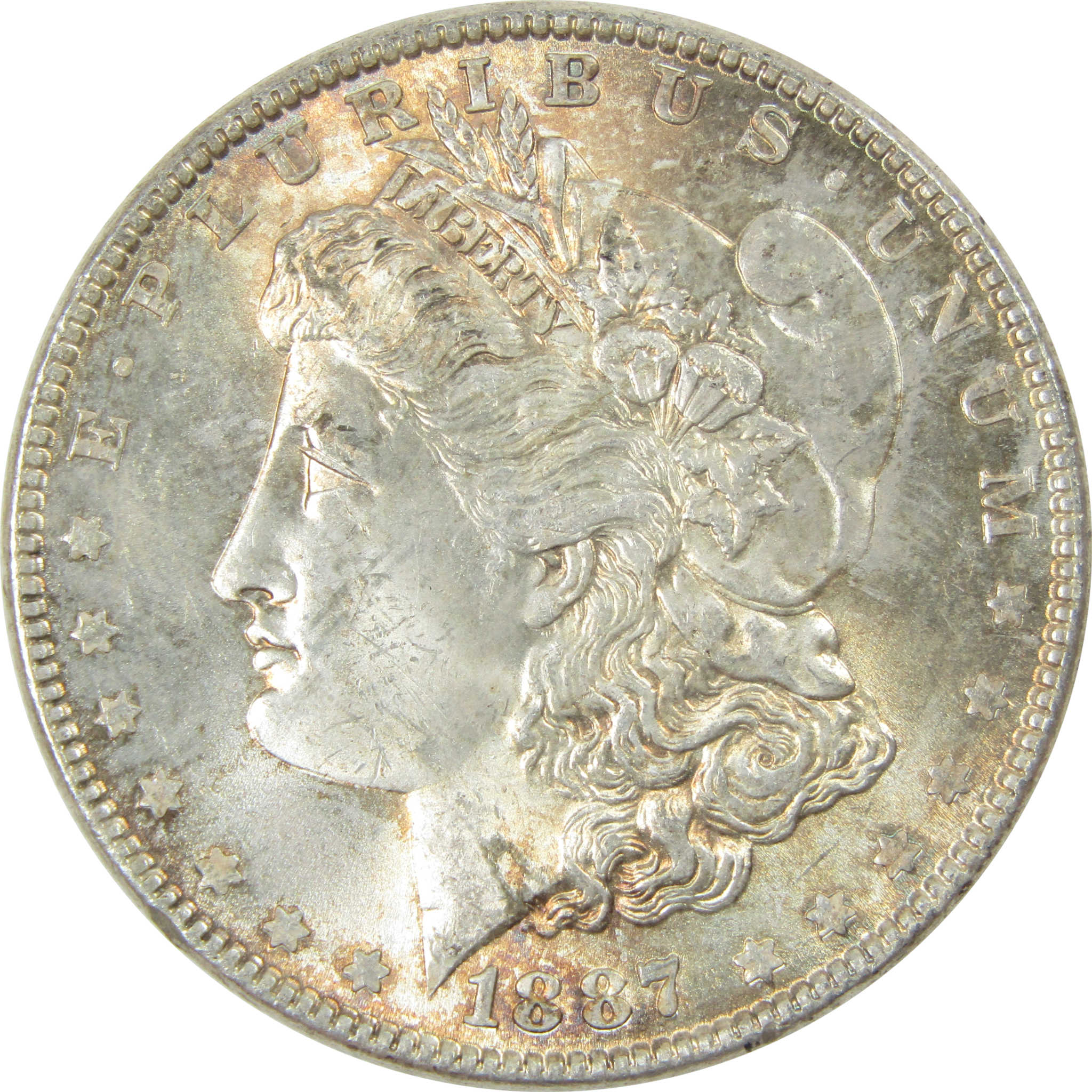 1887 Morgan Dollar Uncirculated Silver $1 Coin SKU:I13934 - Morgan coin - Morgan silver dollar - Morgan silver dollar for sale - Profile Coins &amp; Collectibles