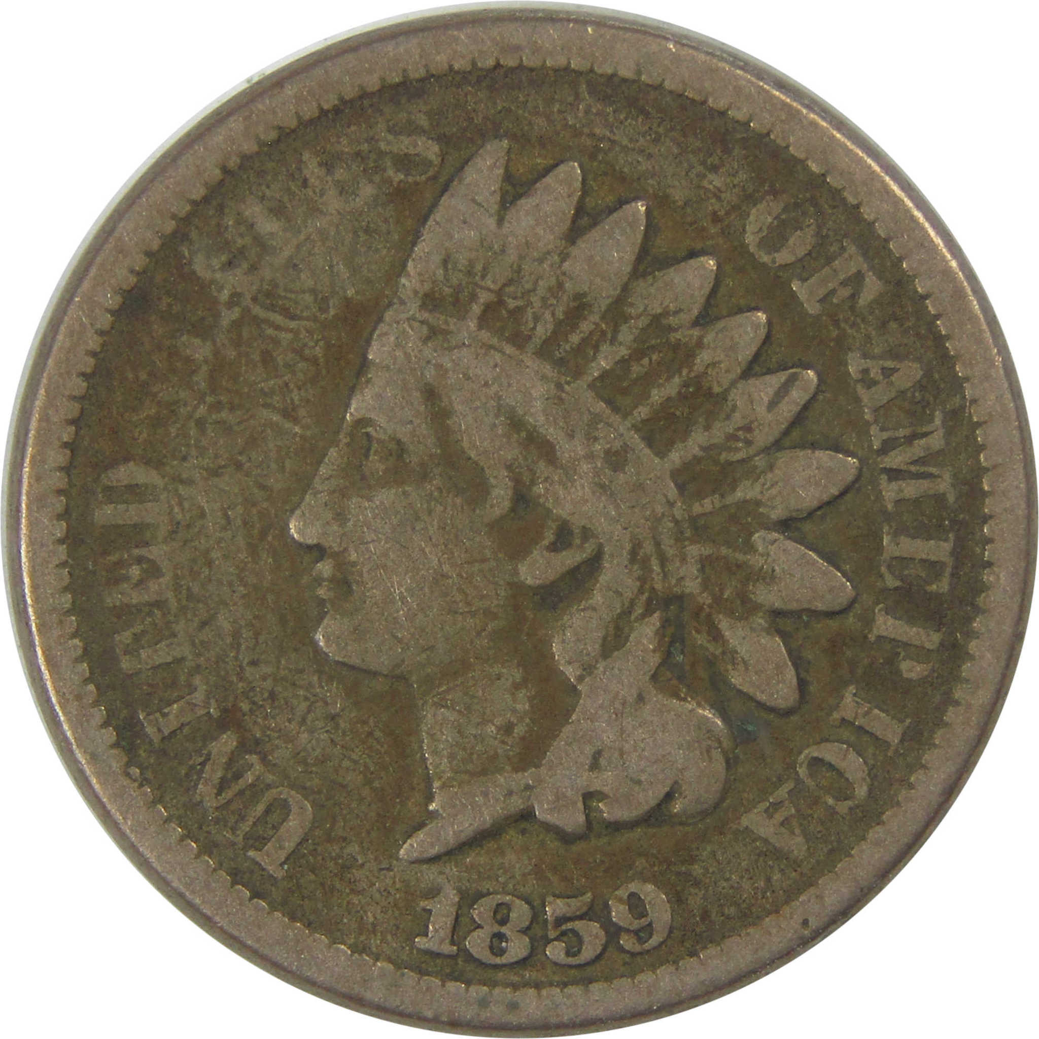 1859 Indian Head Cent G Good Penny 1c Coin SKU:I23275