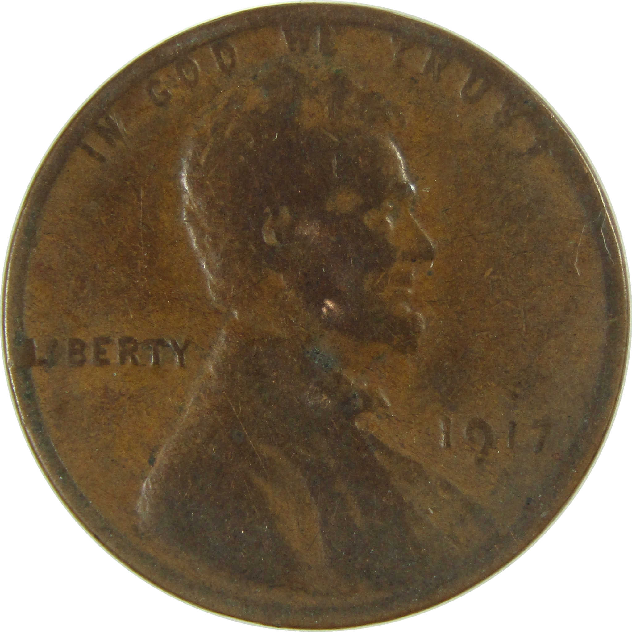 1917 Lincoln Wheat Cent VG Very Good Penny 1c Coin SKU:I26837