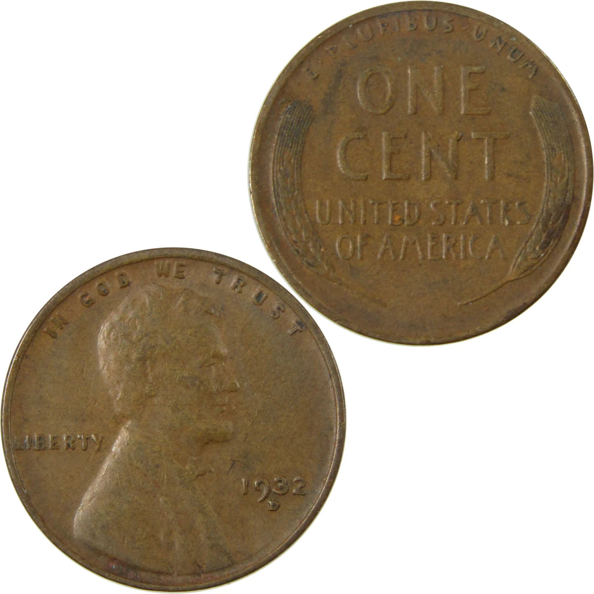 1932 D Lincoln Wheat Cent XF EF Extremely Fine Penny SKU:I26719