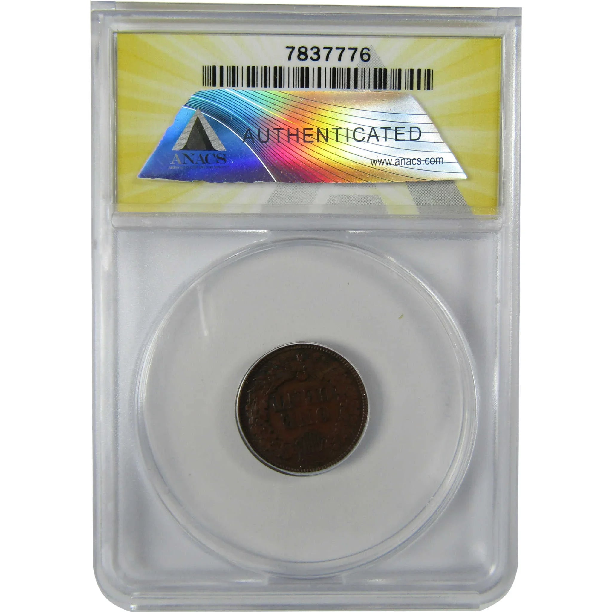 1865 Fancy 5 Indian Head Cent VF 30 ANACS Penny 1c Coin SKU:CP622