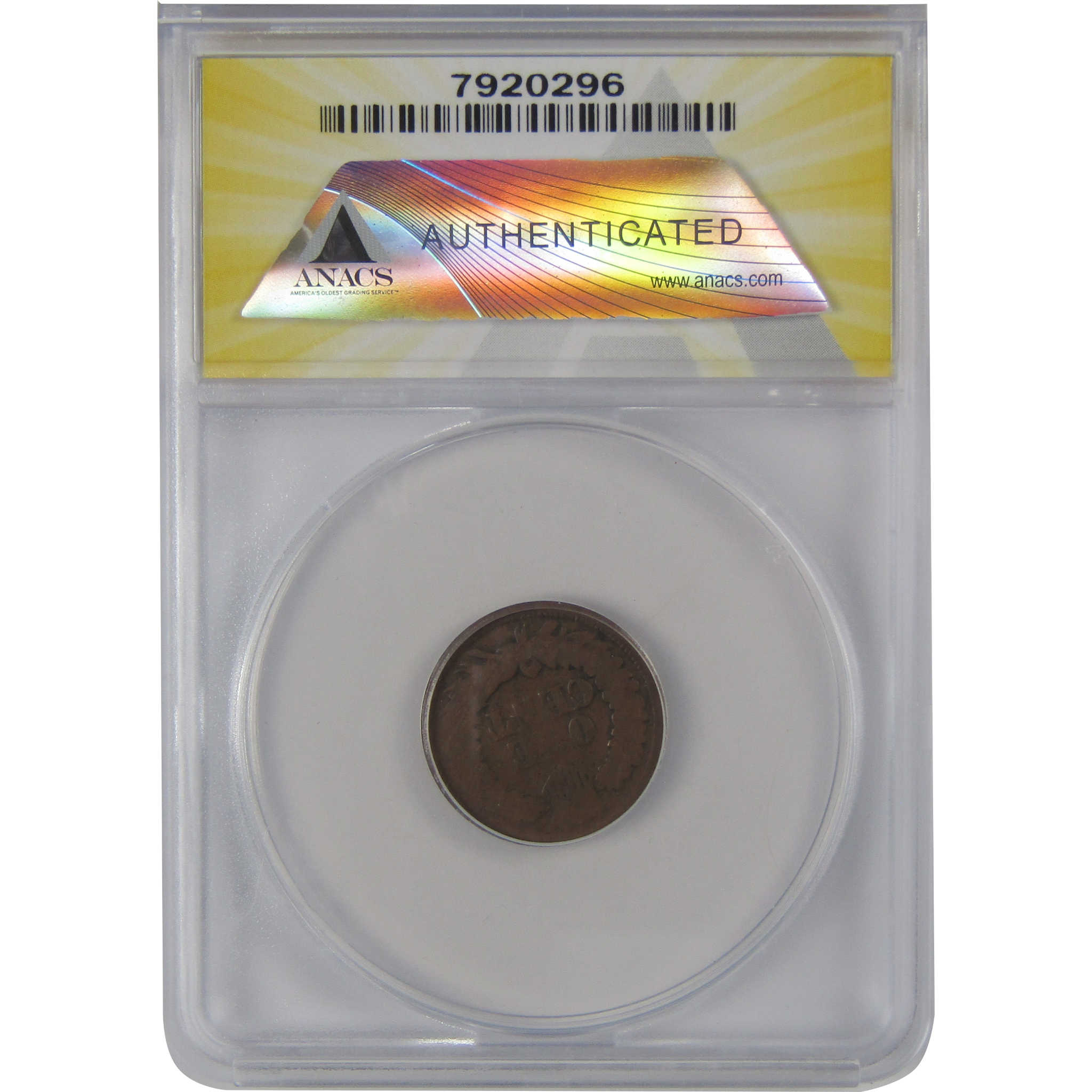 1866 Indian Head Cent AG 3 ANACS Penny 1c Coin SKU:CP174