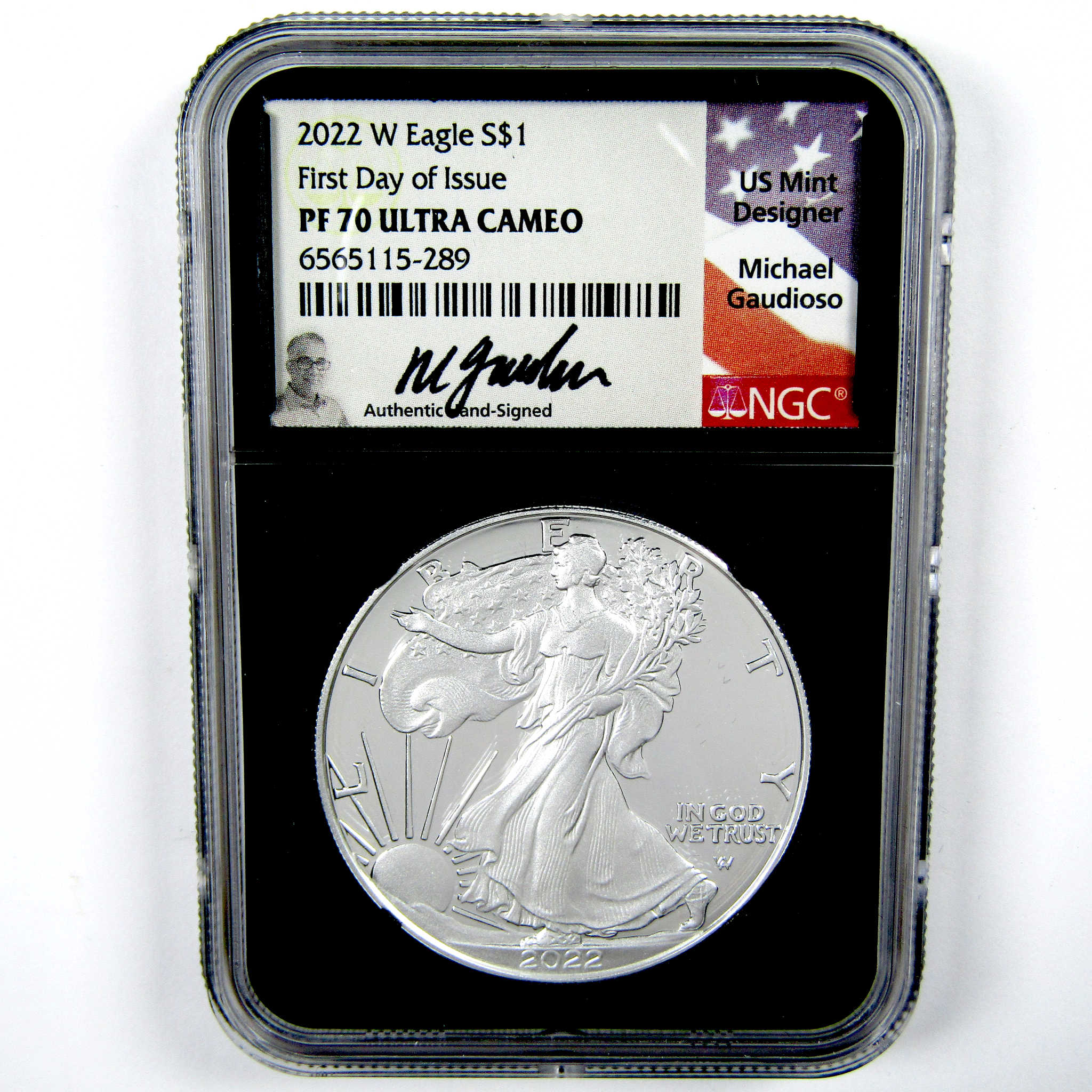 2022 W American Silver Eagle PF 70 UCAM NGC $1 First Day SKU:CPC6969