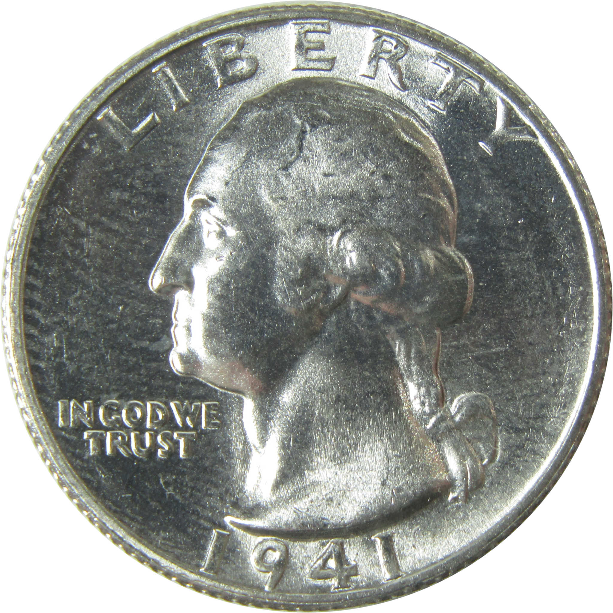 1941 S Washington Quarter Uncirculated Silver 25c Coin SKU:I16647