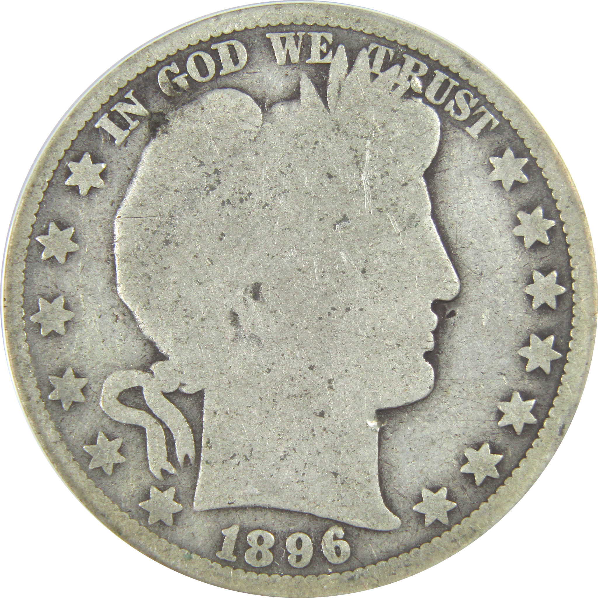 1896 O Barber Half Dollar G 4 ANACS Silver 50c Coin SKU:I16346