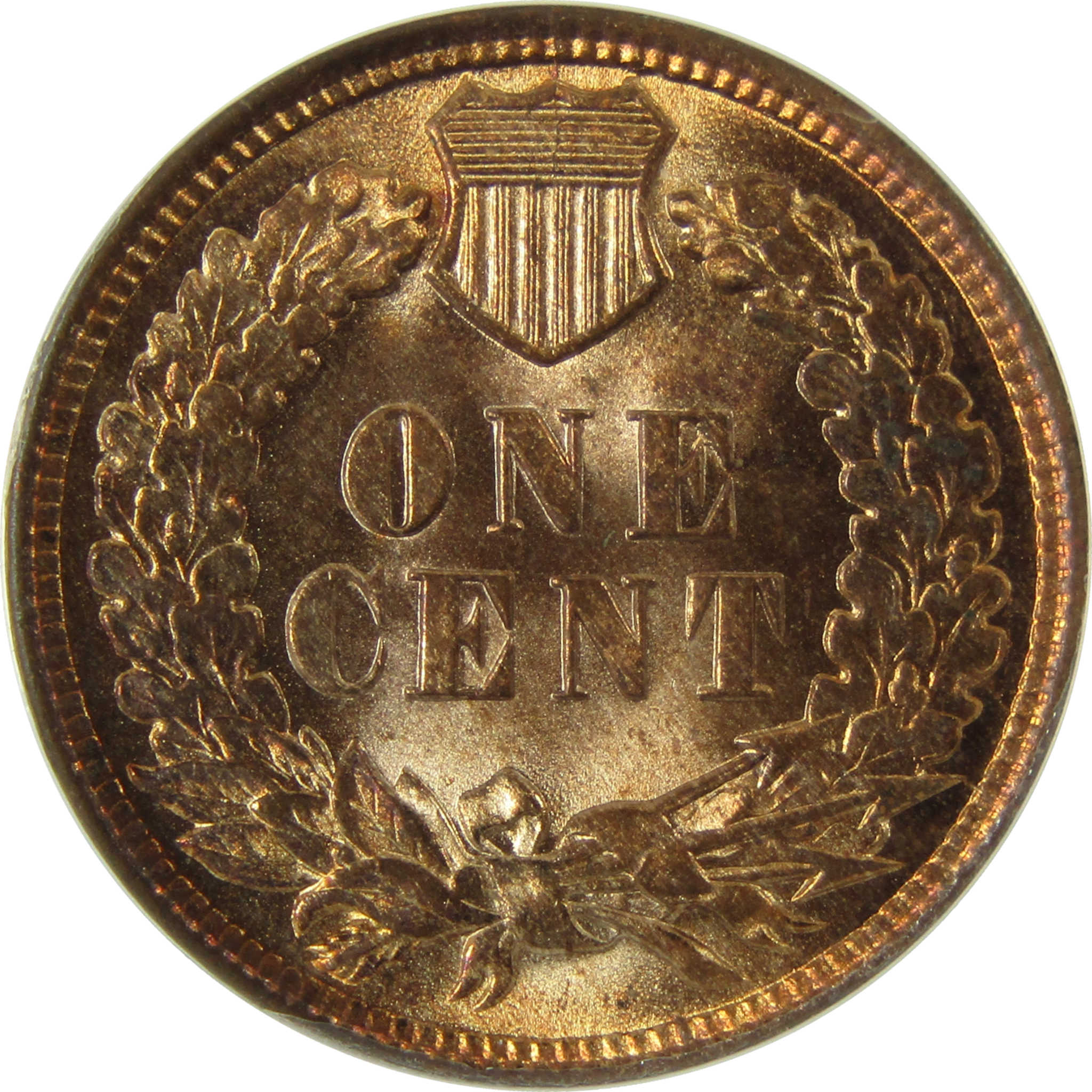 1907 Indian Head Cent MS 63 RB ANACS Uncirculated Penny SKU:I28393