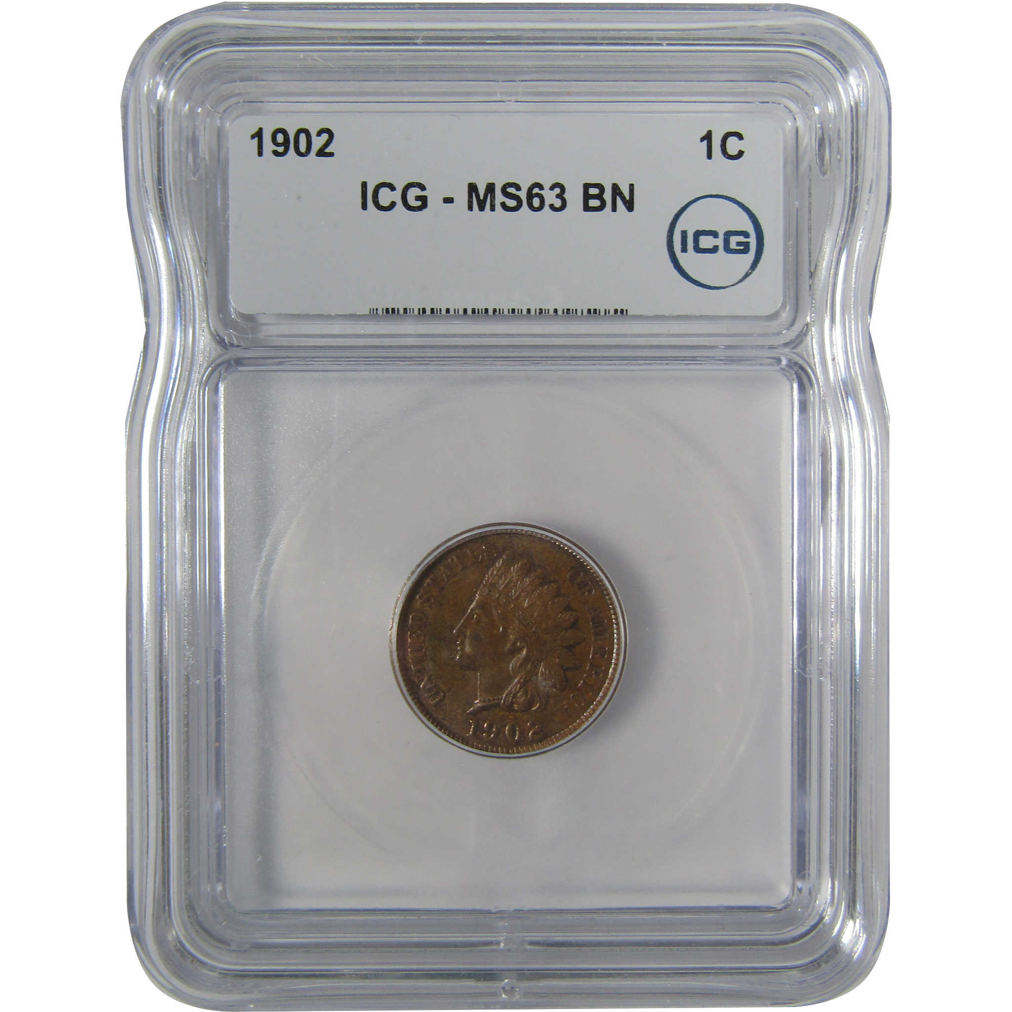 1902 Indian Head Cent MS 63 BN ICG Penny Uncirculated SKU:I22950