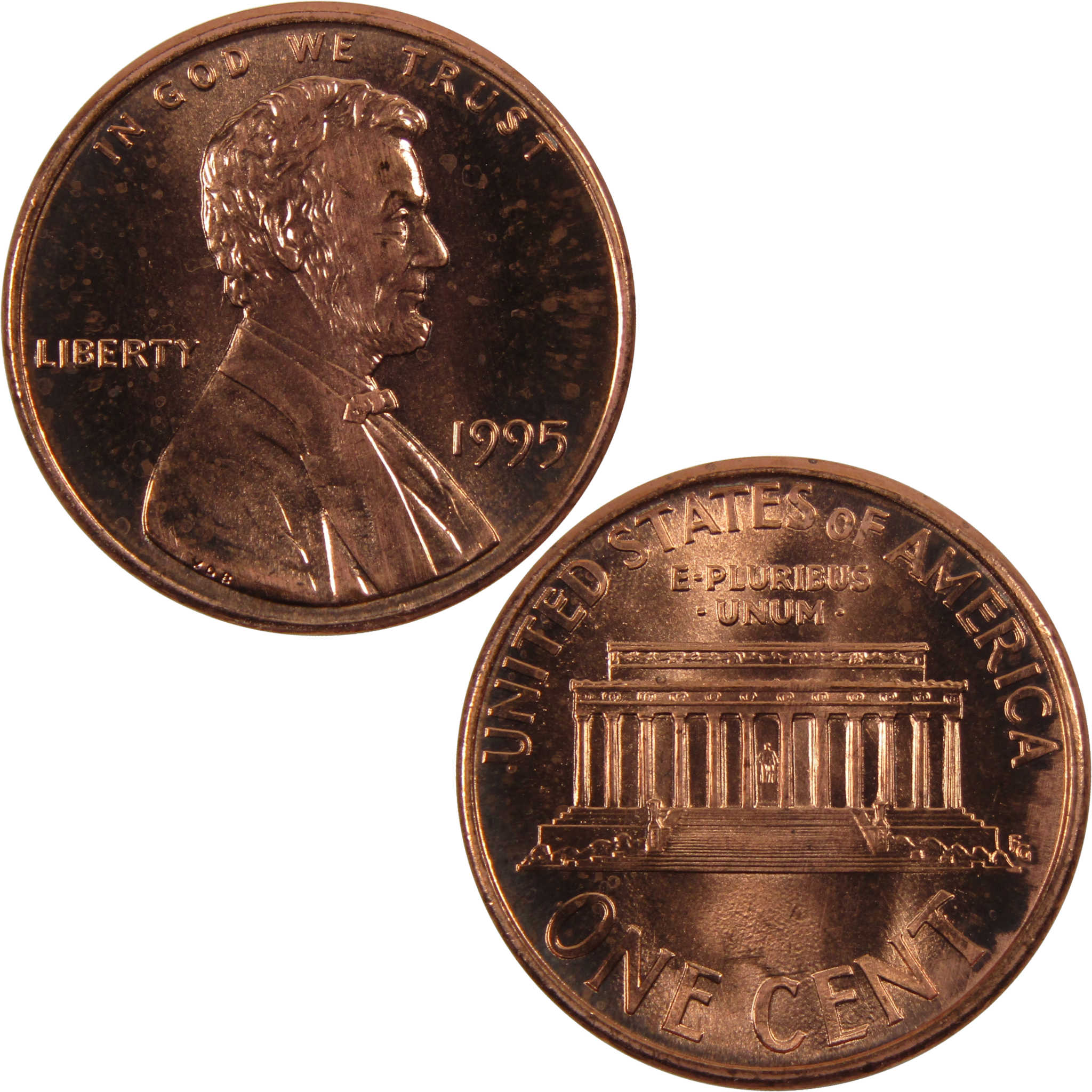 1995 Lincoln Memorial Cent BU Uncirculated Penny 1c Coin