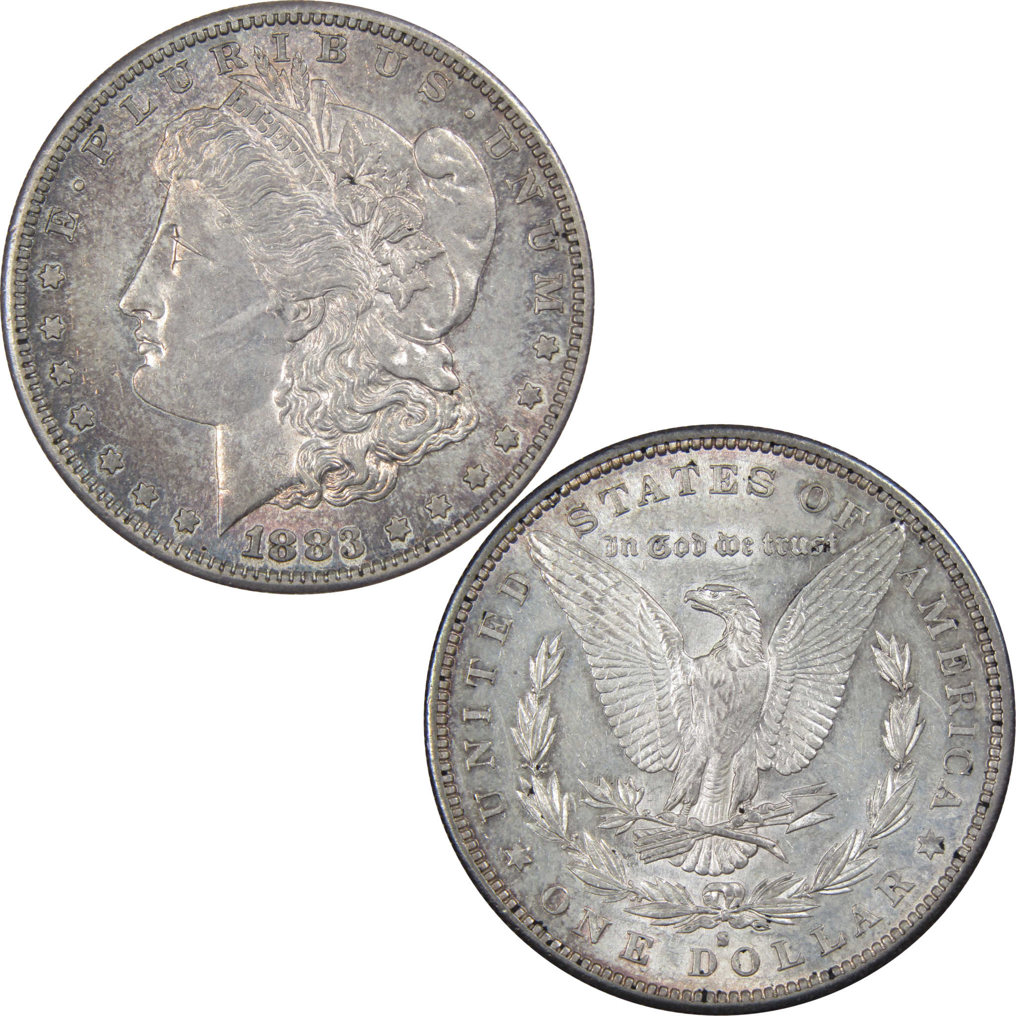 1883 S Morgan Dollar Choice About Uncirculated Silver SKU:IPC6735 - Morgan coin - Morgan silver dollar - Morgan silver dollar for sale - Profile Coins &amp; Collectibles