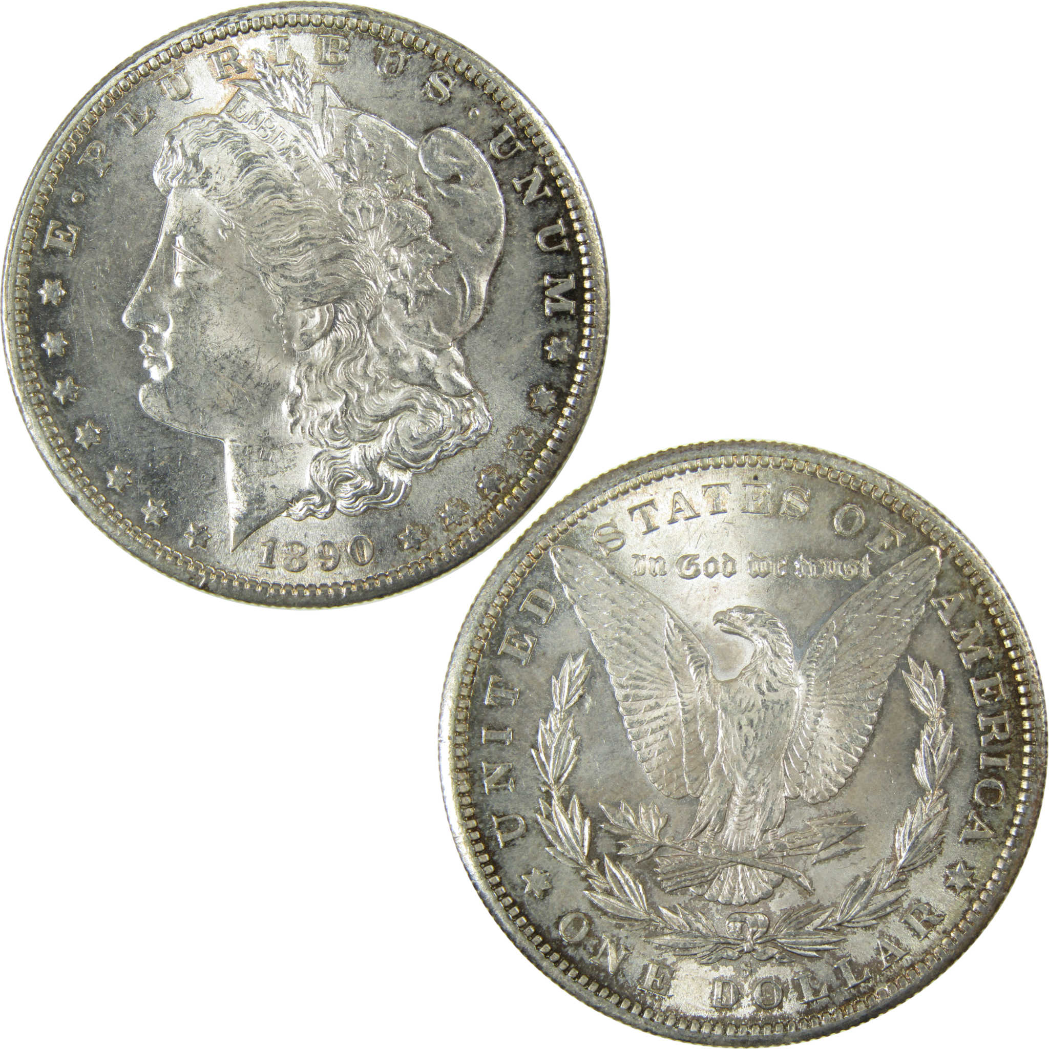 1890 S Morgan Silver Dollar CH AU Choice About Unc $1 Coin SKU:I27462