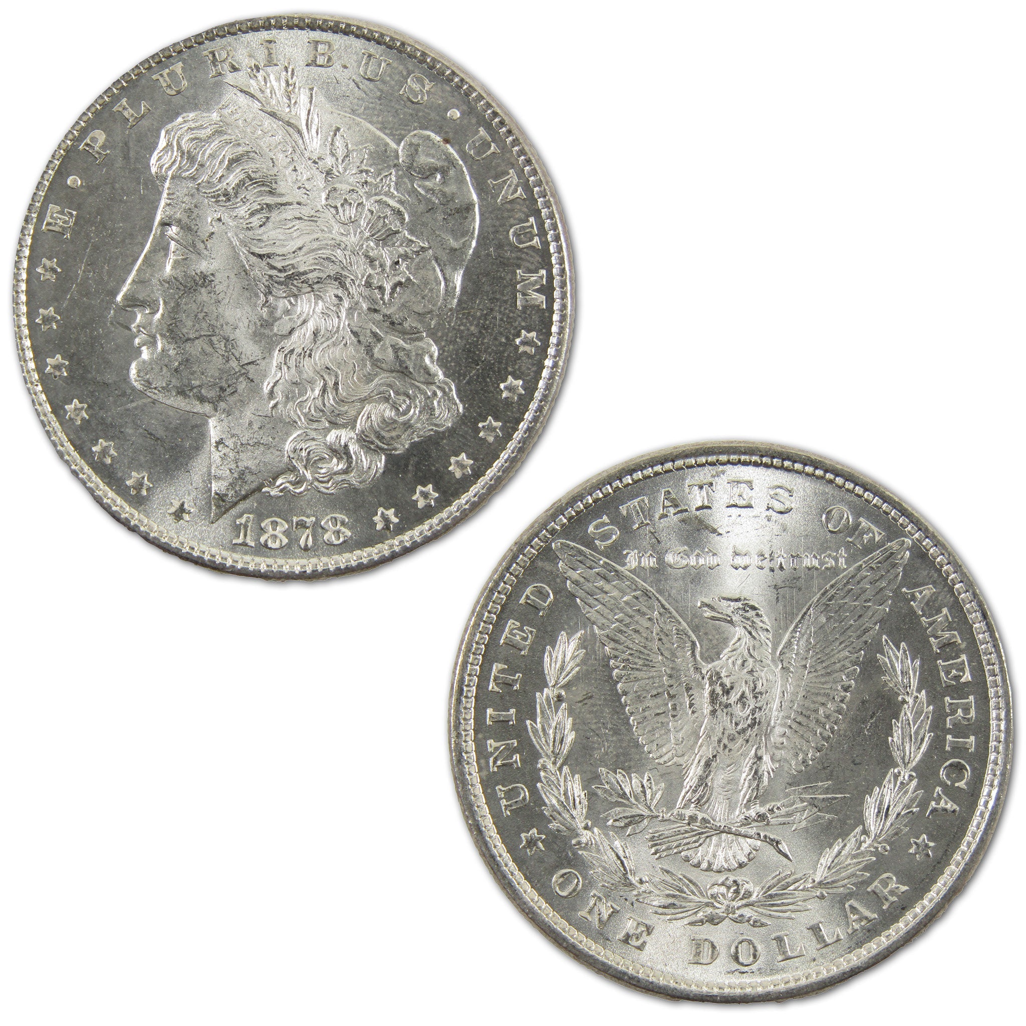 1878 8TF Morgan Dollar BU Uncirculated Silver $1 Coin SKU:I10755 - Morgan coin - Morgan silver dollar - Morgan silver dollar for sale - Profile Coins &amp; Collectibles