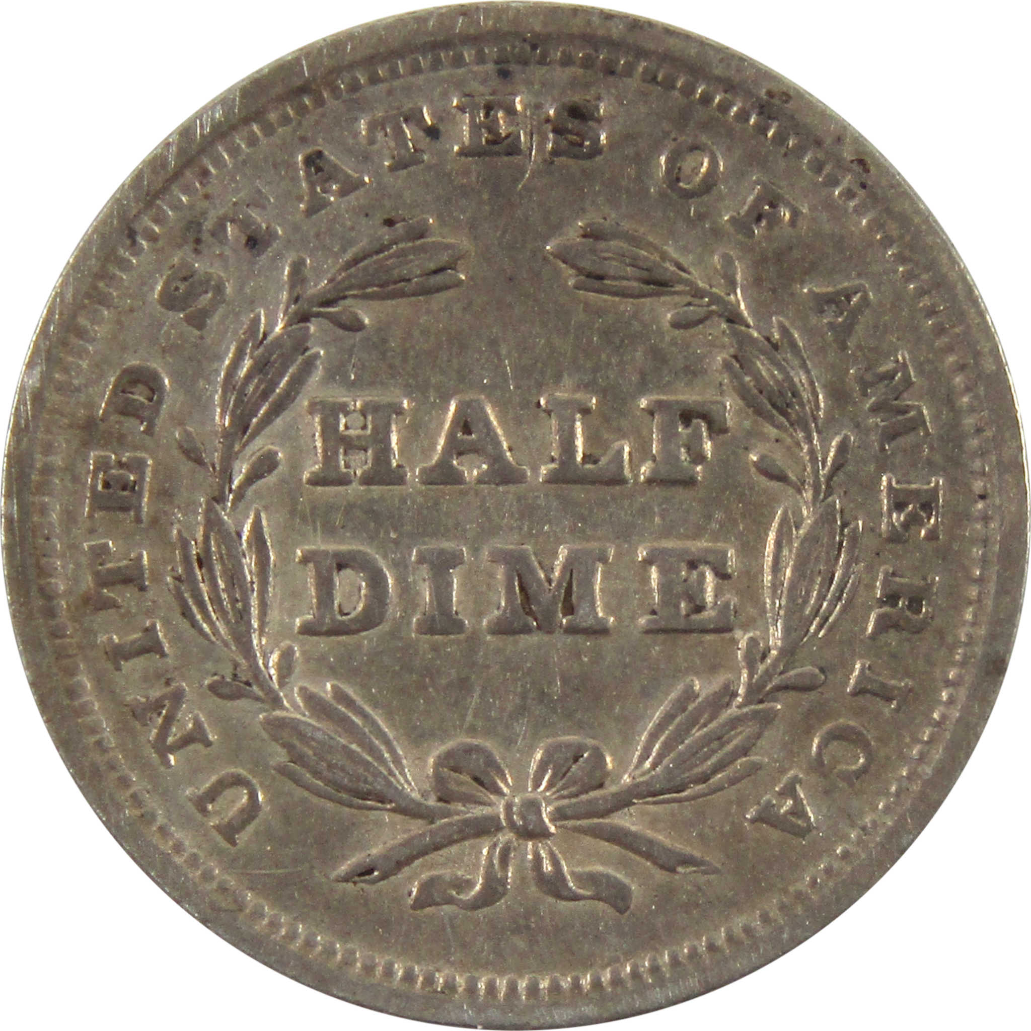 1840 Type 2 No Drapery Seated Liberty Half Dime About Unc SKU:I10731