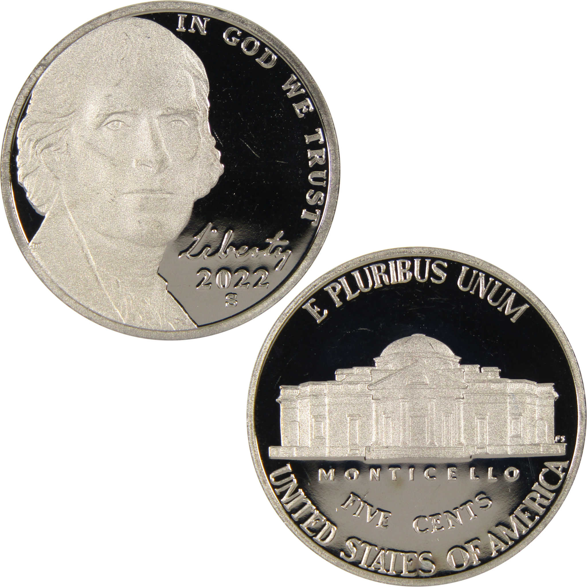 2022 S Jefferson Nickel 5c Proof Coin
