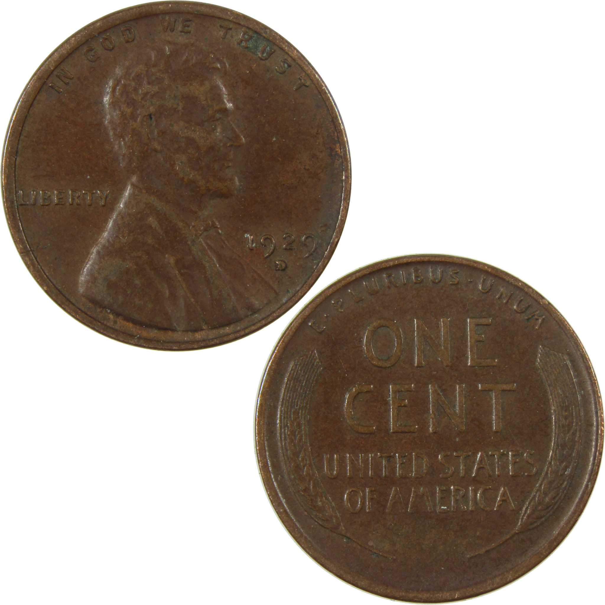 1929 D Lincoln Wheat Cent VG Very Good Penny 1c Coin SKU:I27199