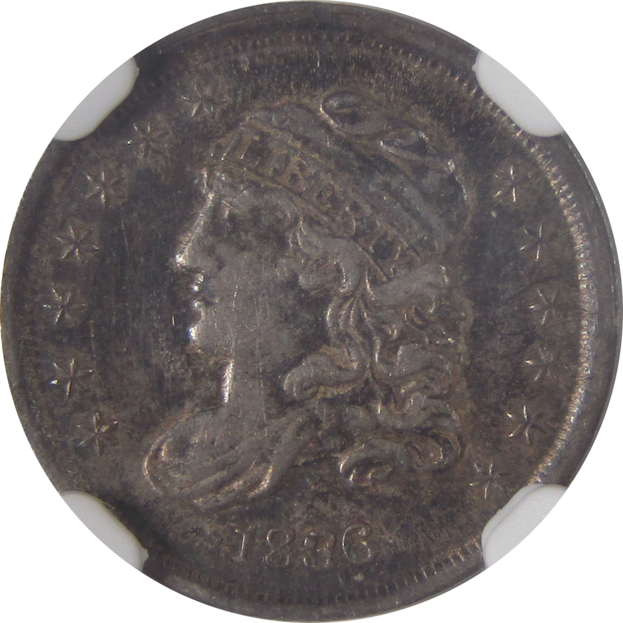 1836 Large 5C Capped Bust Half Dime XF Details NGC Silver SKU:I17393