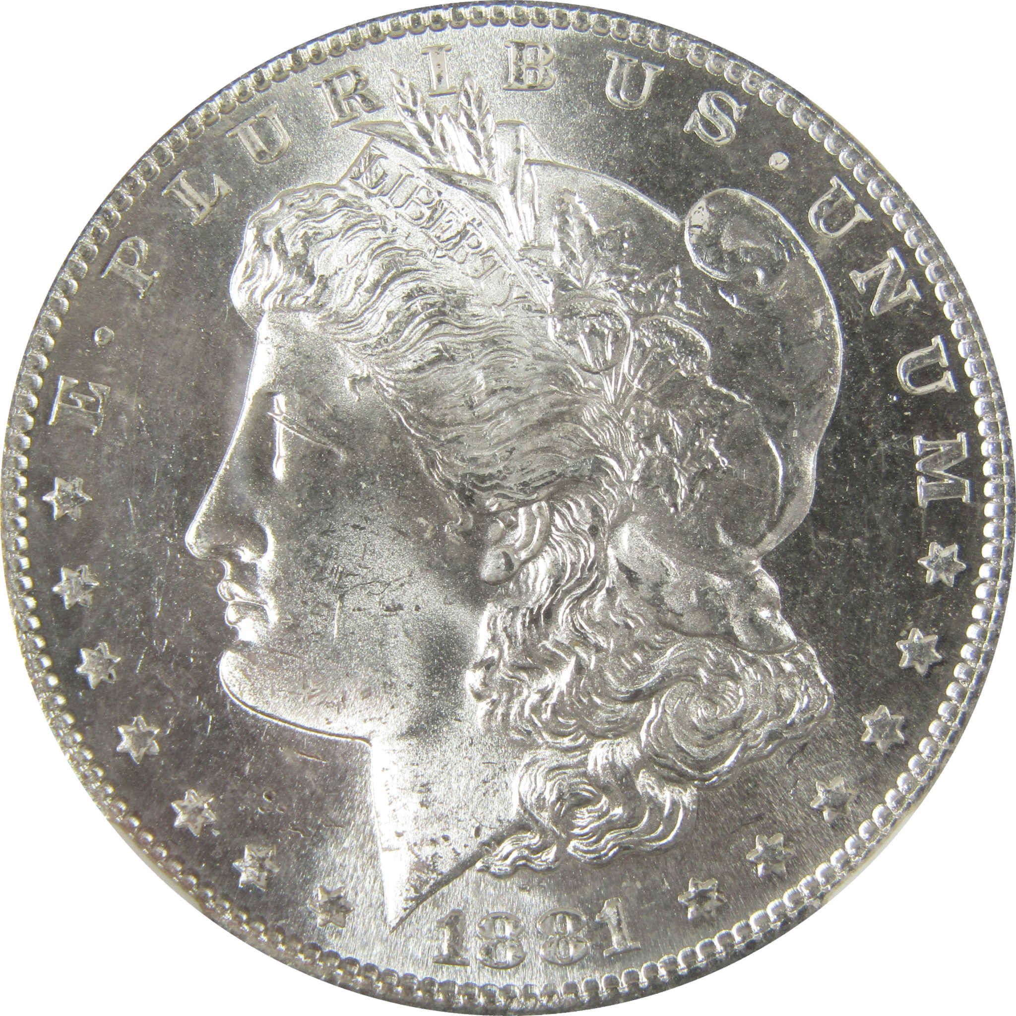 1881 S Morgan Silver Dollar MS 64 NGC Uncirculated $1 Coin SKU:I27910