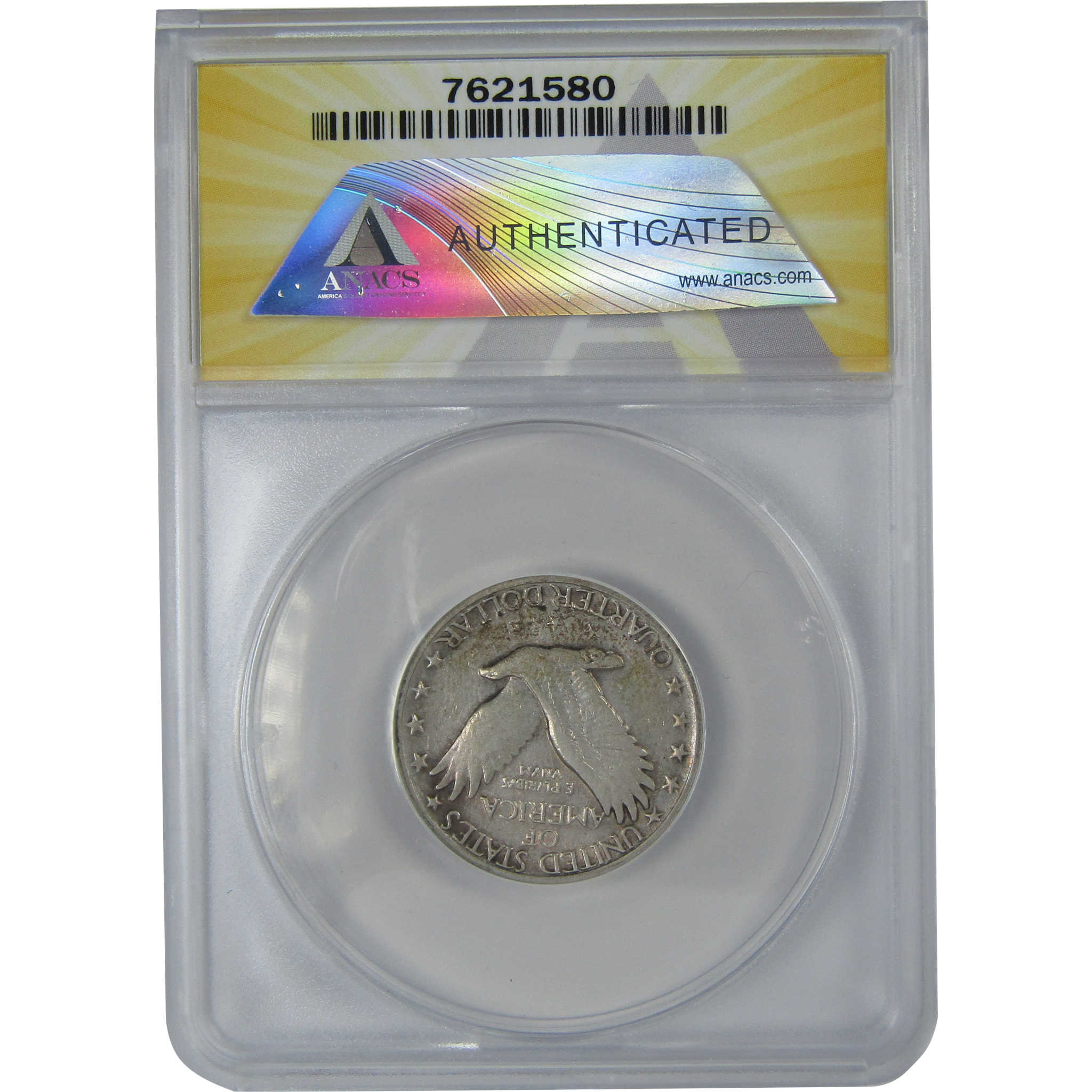 1917 Type 2 Standing Liberty Quarter VF 25 Details ANACS SKU:I16124