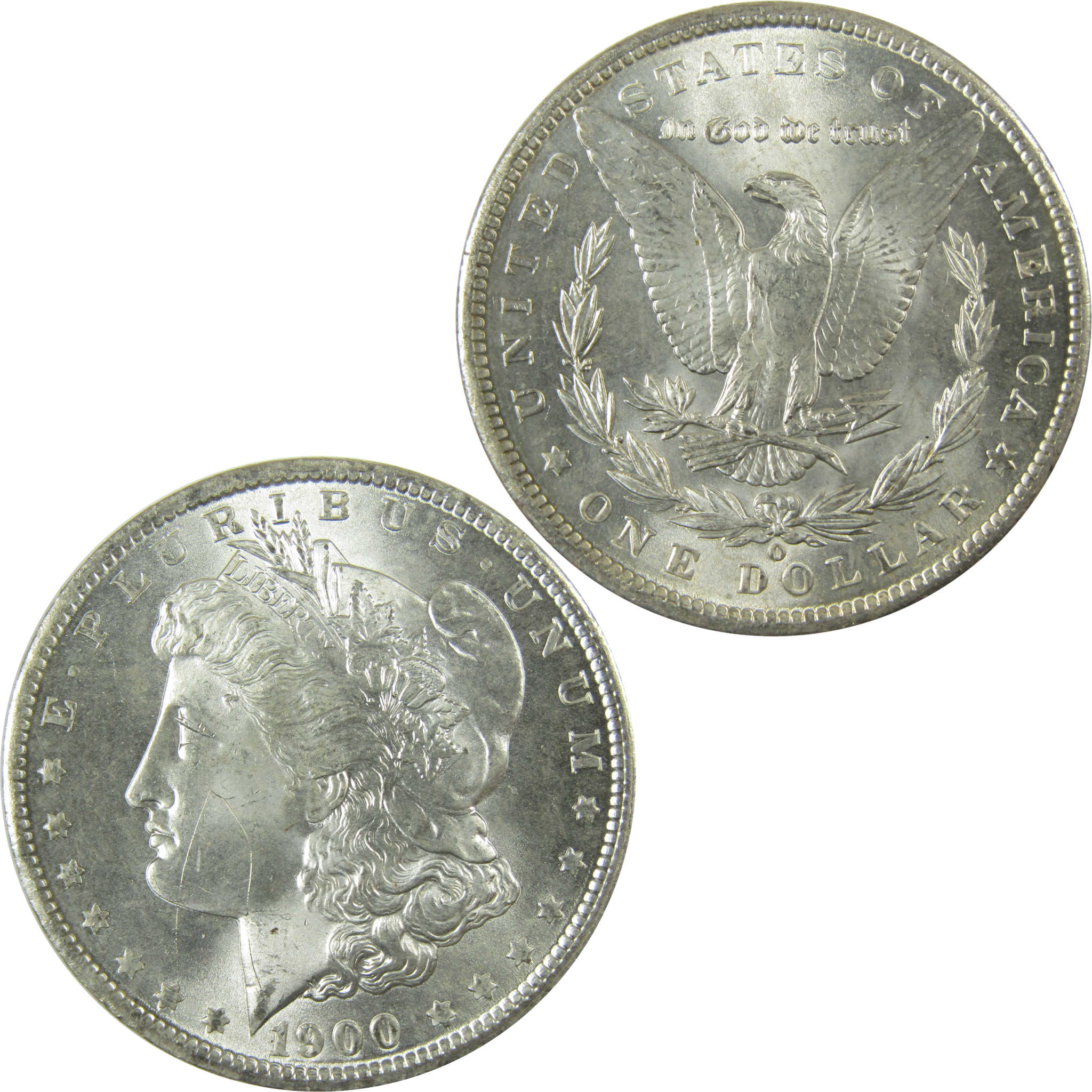 1900 O Morgan Silver Dollar Uncirculated Mint State $1 Coin SKU:I27776