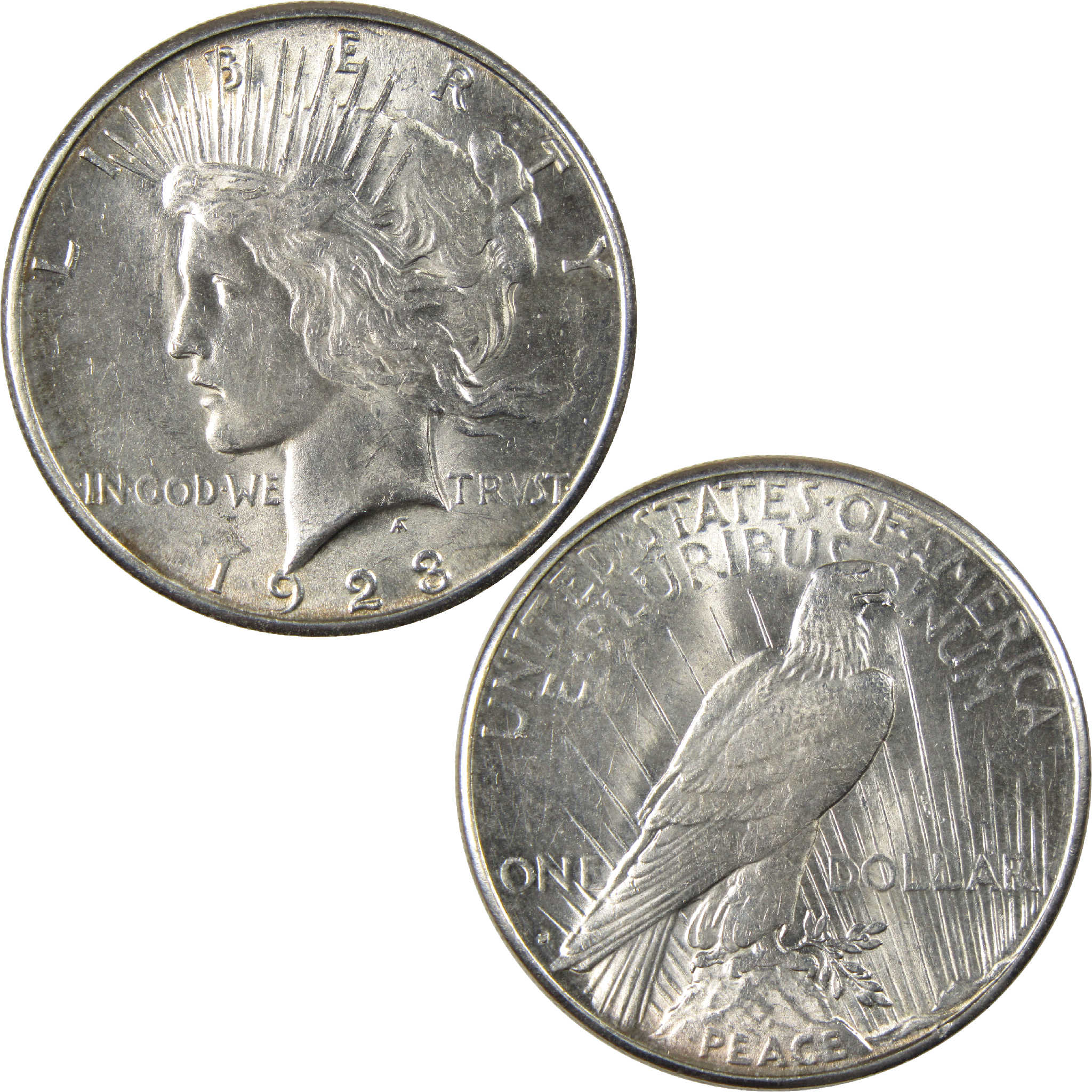1923 S Peace Dollar AU About Uncirculated Silver $1 Coin SKU:I11623