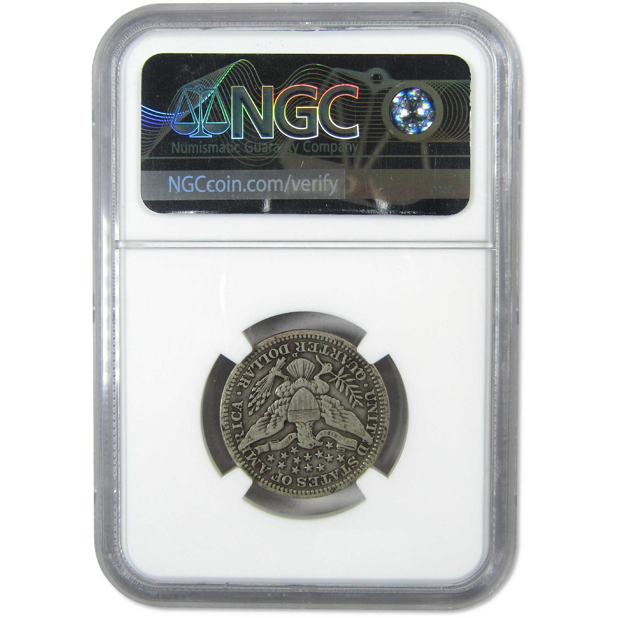 1911 D Barber Silver Quarter F 15 NGC 25c Coin Collectible