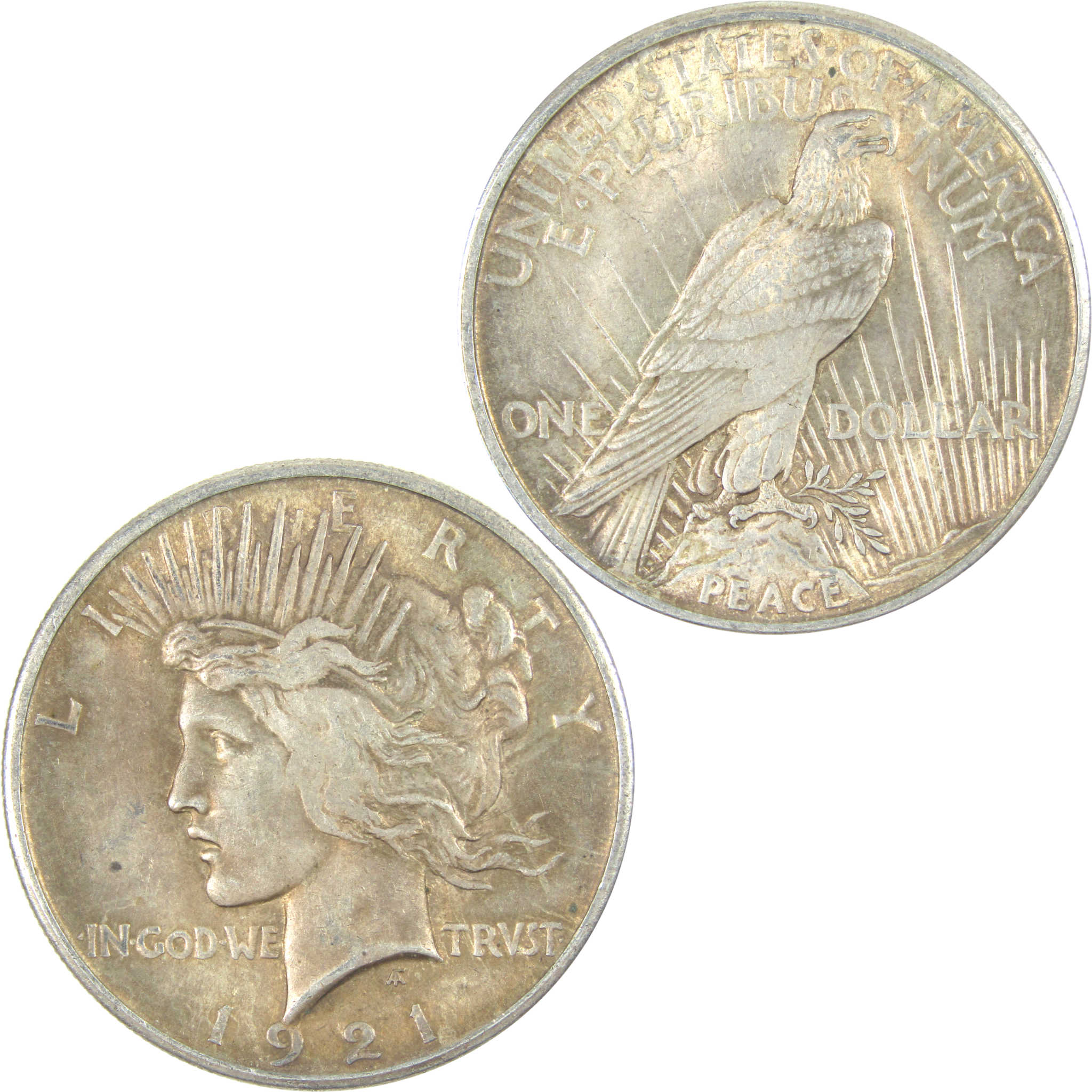 1921 High Relief Peace Dollar AU About Uncirculated Silver SKU:I16514