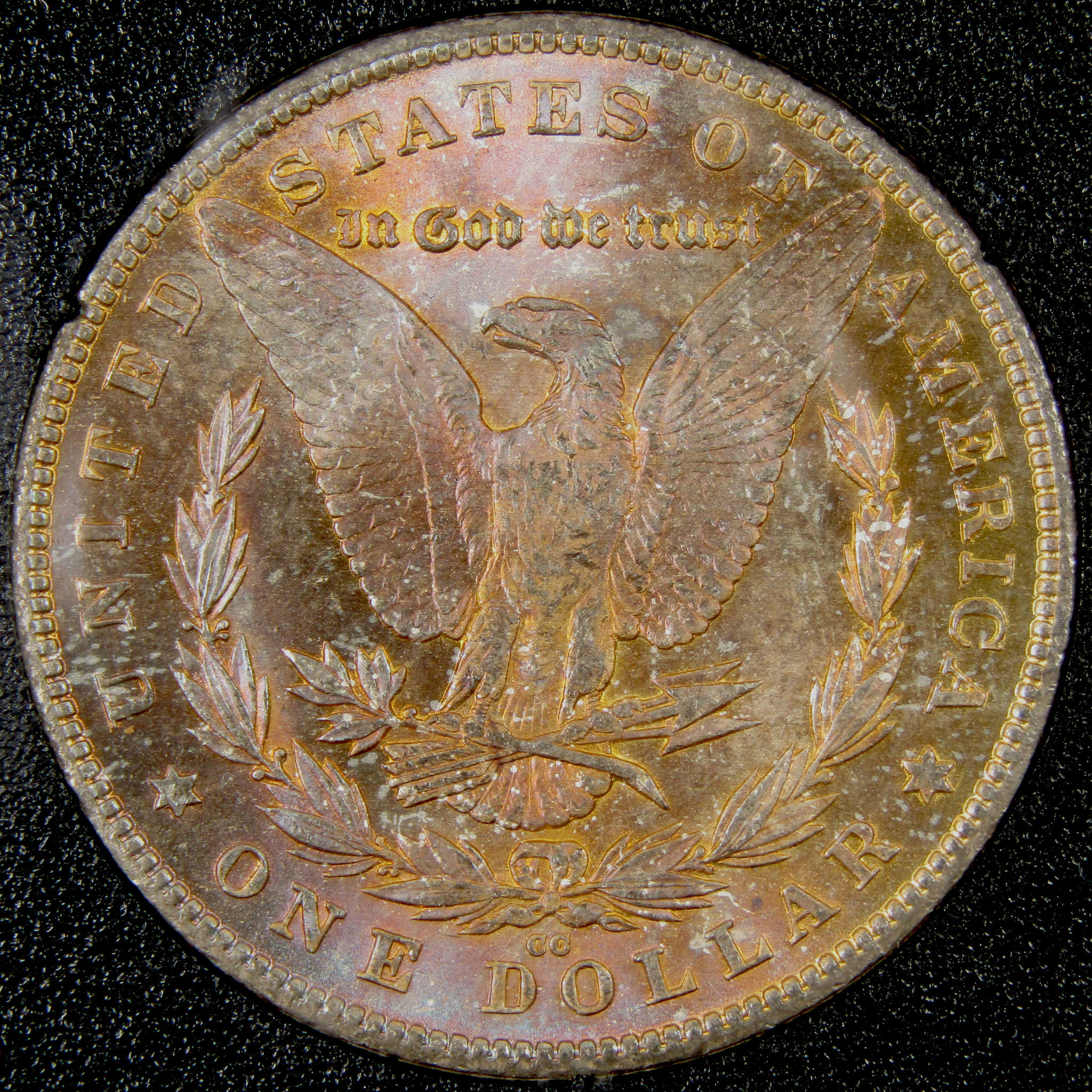 1880 CC Rev 79 GSA Morgan Dollar BU Uncirculated Toned SKU:I9455