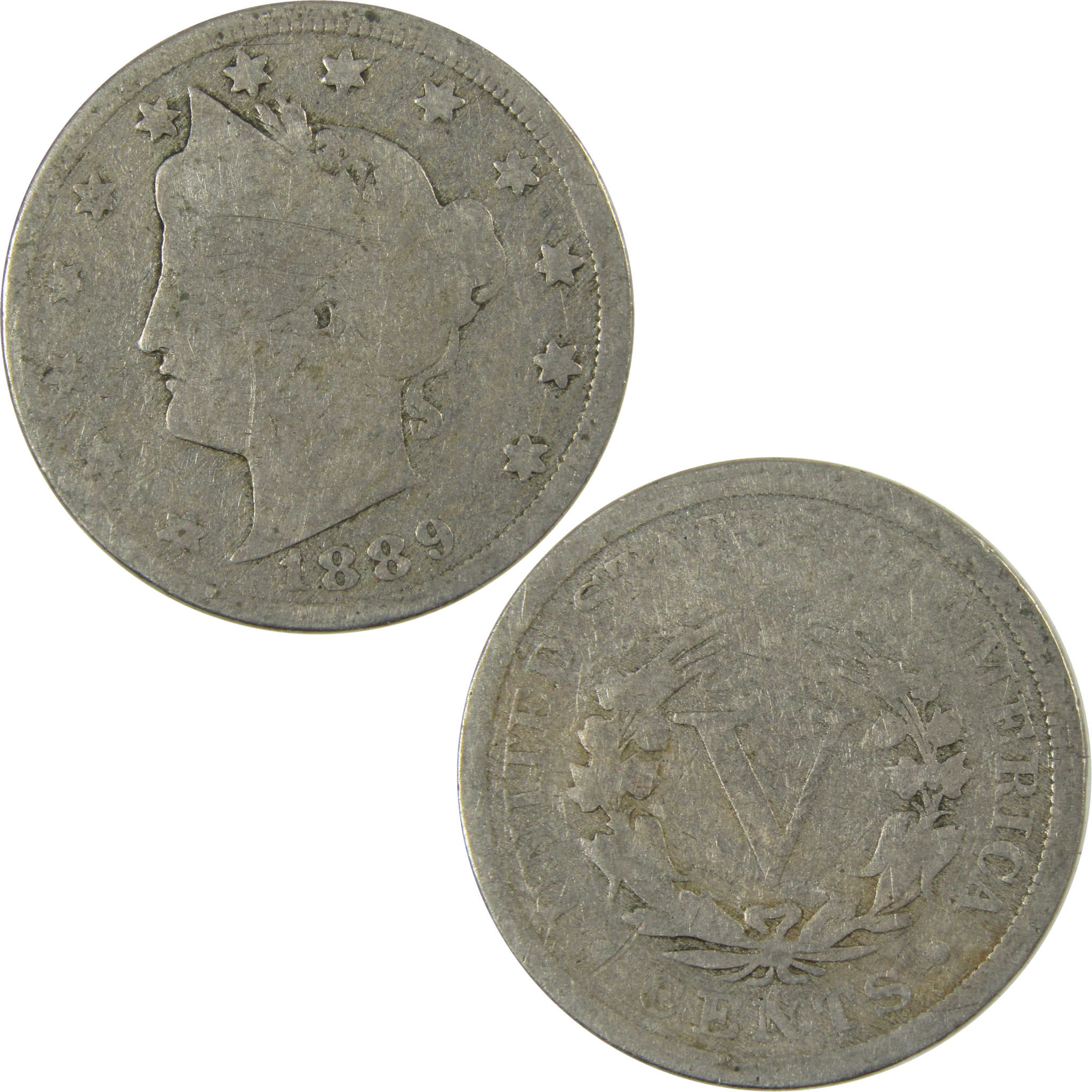 1889 Liberty Head V Nickel AG About Good 5c Coin SKU:I27227