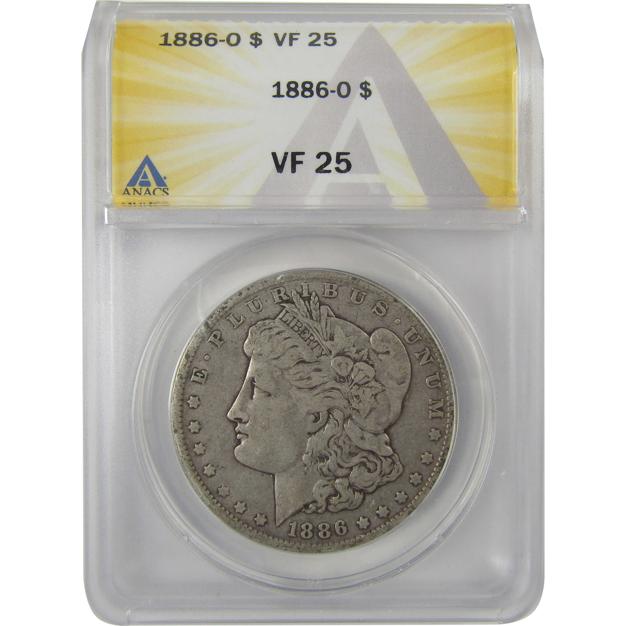 1886 O Morgan Dollar VF 25 ANACS Silver $1 Coin SKU:I20870 - Morgan coin - Morgan silver dollar - Morgan silver dollar for sale - Profile Coins &amp; Collectibles