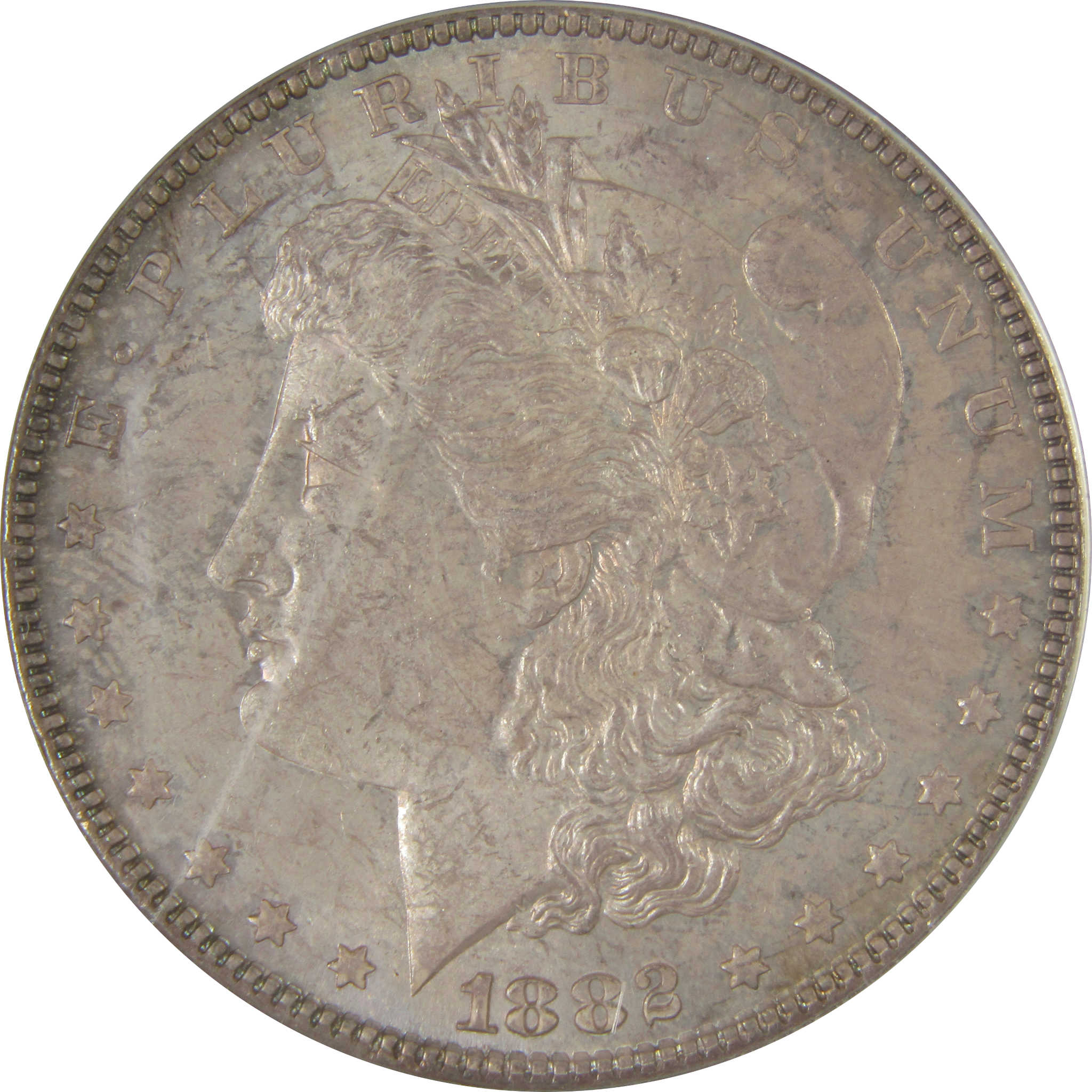 1882 Morgan Dollar MS 62 ANACS Silver Uncirculated Toned SKU:I23160