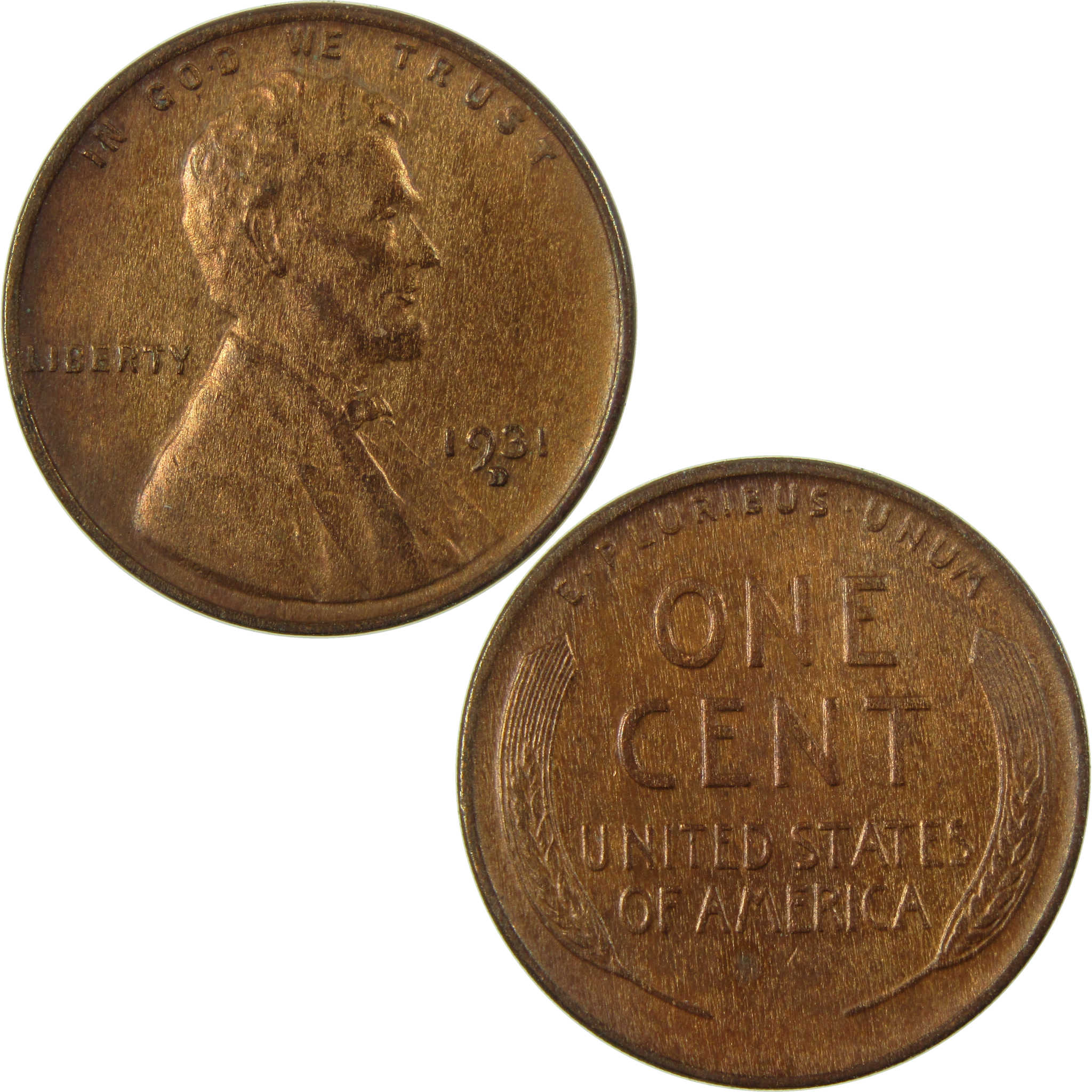 1931 D Lincoln Wheat Cent AU About Uncirculated Details SKU:I26874