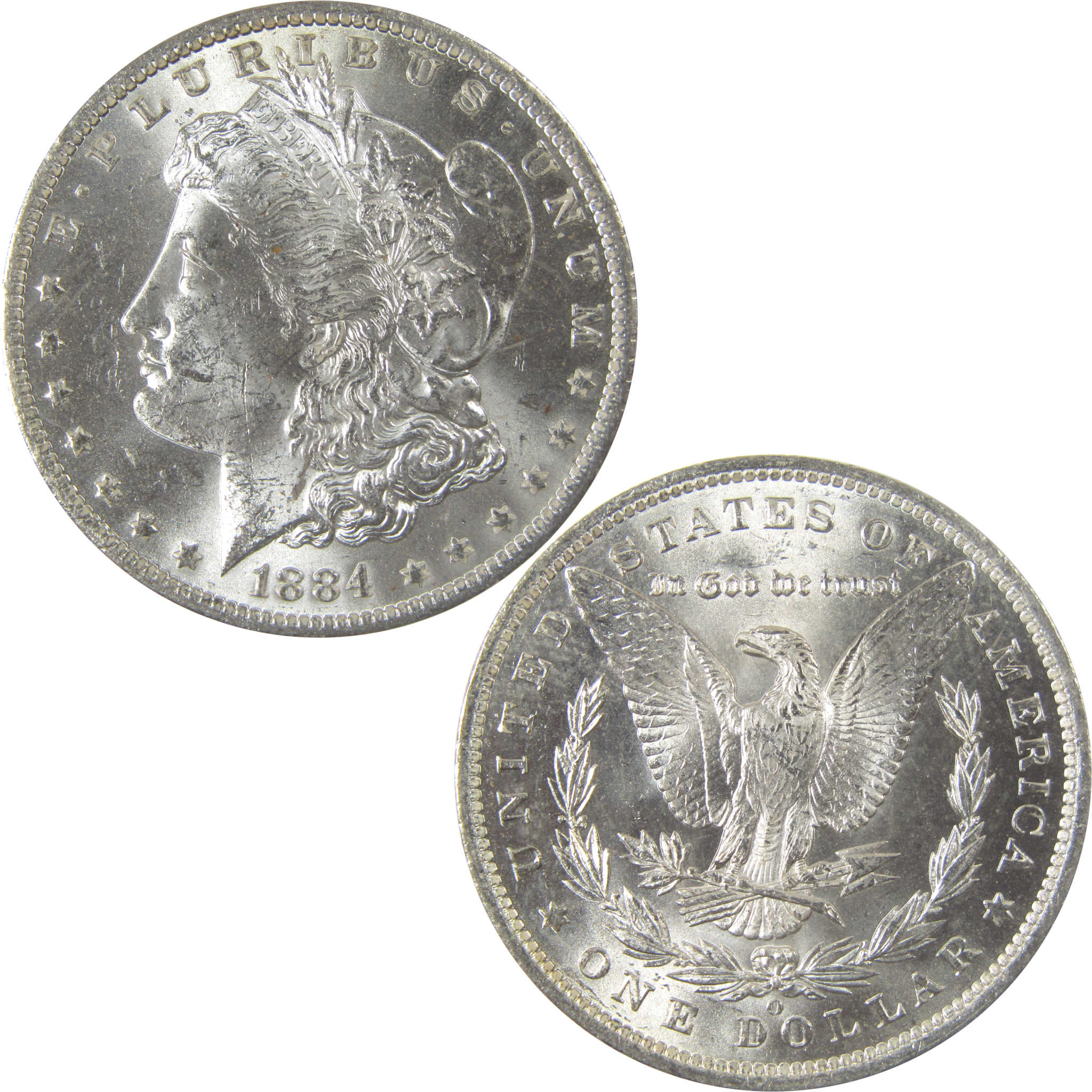 1884 O Morgan Silver Dollar Uncirculated Mint State $1 Coin SKU:I23894