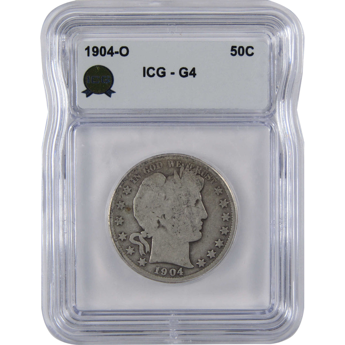 1904 O Barber Silver Half Dollar G 4 ICG 50c Coin SKU:I29075
